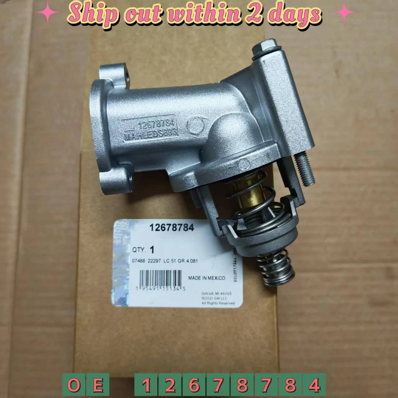 Engine Thermostat For Chevrolet Colorado Camaro Cadillac CT5 CT6 GMC 2016-2022 OEM 12678784 12670209 12673280 12647180
Engine Thermostat For Chevrolet Colorado Camaro Cadillac CT5 CT6 GMC 2016-2022 OEM 12678784 12670209 12673280 12647180