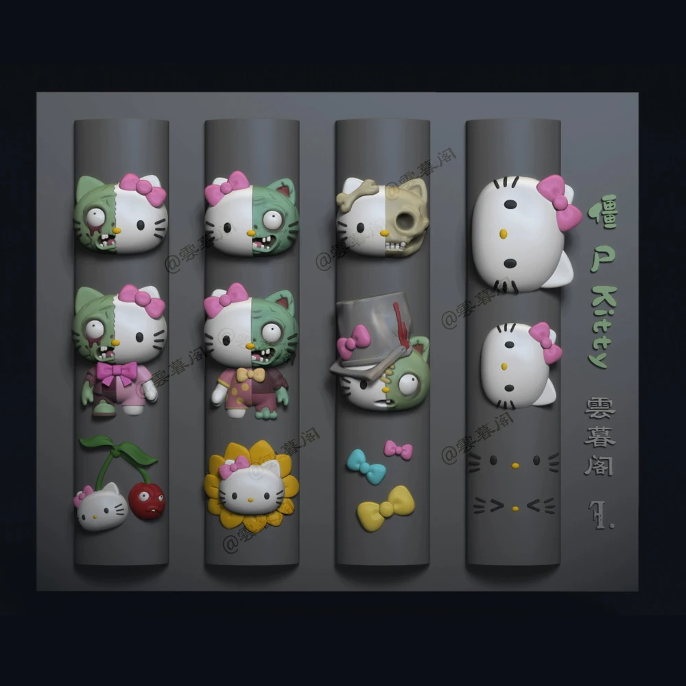Zombie Hello Kitty Silicone Nail Art Mold Diy Handmade All Saints' Day Party Sticker Mold Transparent Cartoon Acrylic Nail Mold
Zombie Hello Kitty Silicone Nail Art Mold Diy Handmade All Saints' Day Party Sticker Mold Transparent Cartoon Acrylic Nail Mold