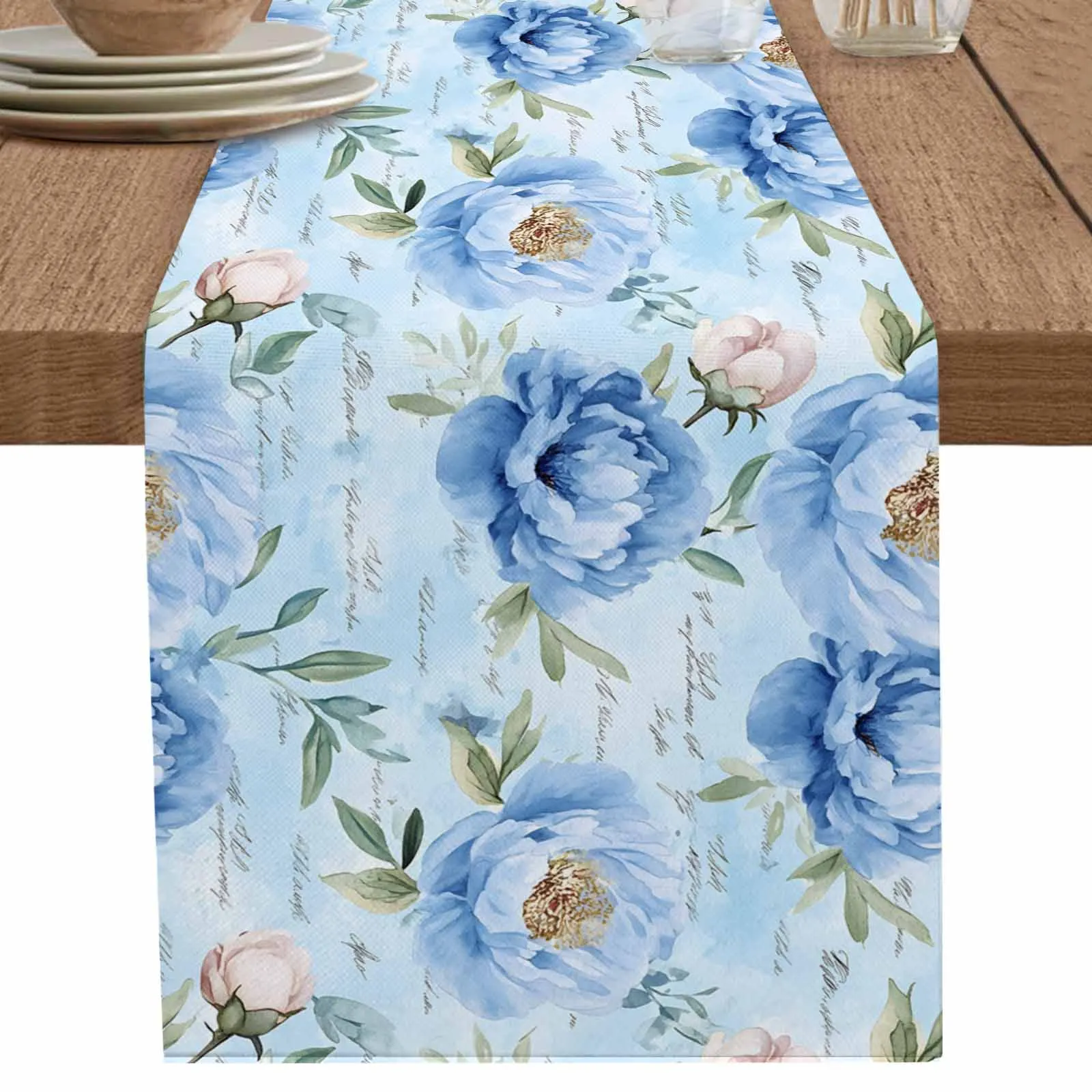 Romantic Flowers English Text Table Runner Cotton Linen Wedding Dinner Decor Table Flag Holiday Home Tea Table Decoration
Romantic Flowers English Text Table Runner Cotton Linen Wedding Dinner Decor Table Flag Holiday Home Tea Table Decoration