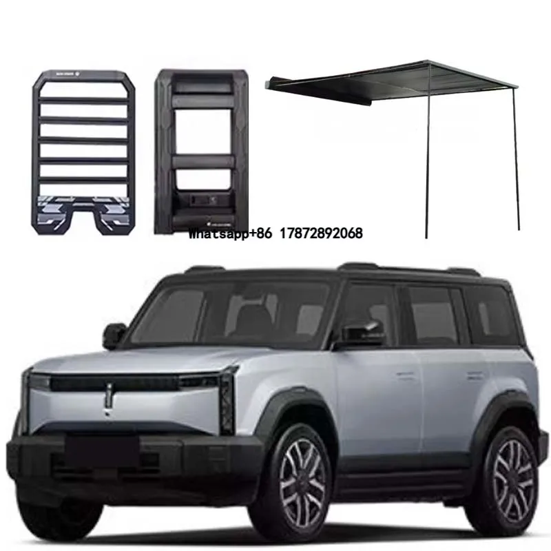 Hot Selling 3-piece External Modification Kit Top Rated 4x4 Roof Rack Side Ladder Side Sunshade Awning for Icar 03 Accessories
Hot Selling 3-piece External Modification Kit Top Rated 4x4 Roof Rack Side Ladder Side Sunshade Awning for Icar 03 Accessories