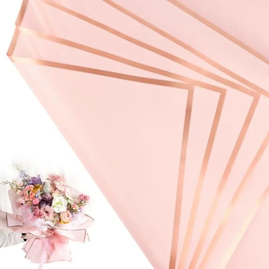 30 Sheets Pink Gold Edge Flower Bouquet Wrapping Paper Florist Supplies Fully Water-Resistant Floral Bouquet Wrapping Paper Bou
30 Sheets Pink Gold Edge Flower Bouquet Wrapping Paper Florist Supplies Fully Water-Resistant Floral Bouquet Wrapping Paper Bou