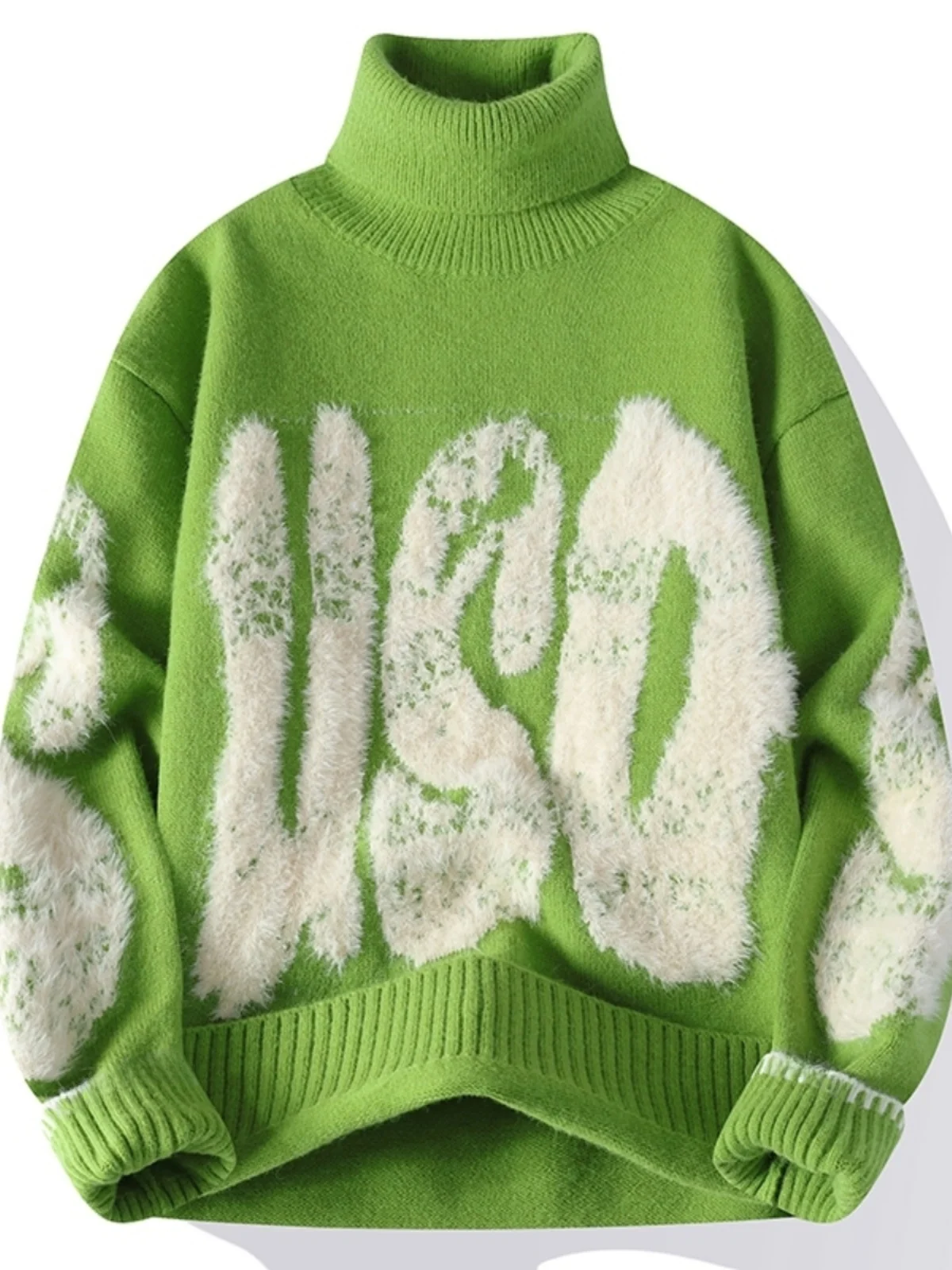 Men's Winter High Ne Knitted Sweater Fce Lined Thiened Loose Fit Casual Faion Ci Sle Long Sve T-irt
Men's Winter High Ne Knitted Sweater Fce Lined Thiened Loose Fit Casual Faion Ci Sle Long Sve T-irt