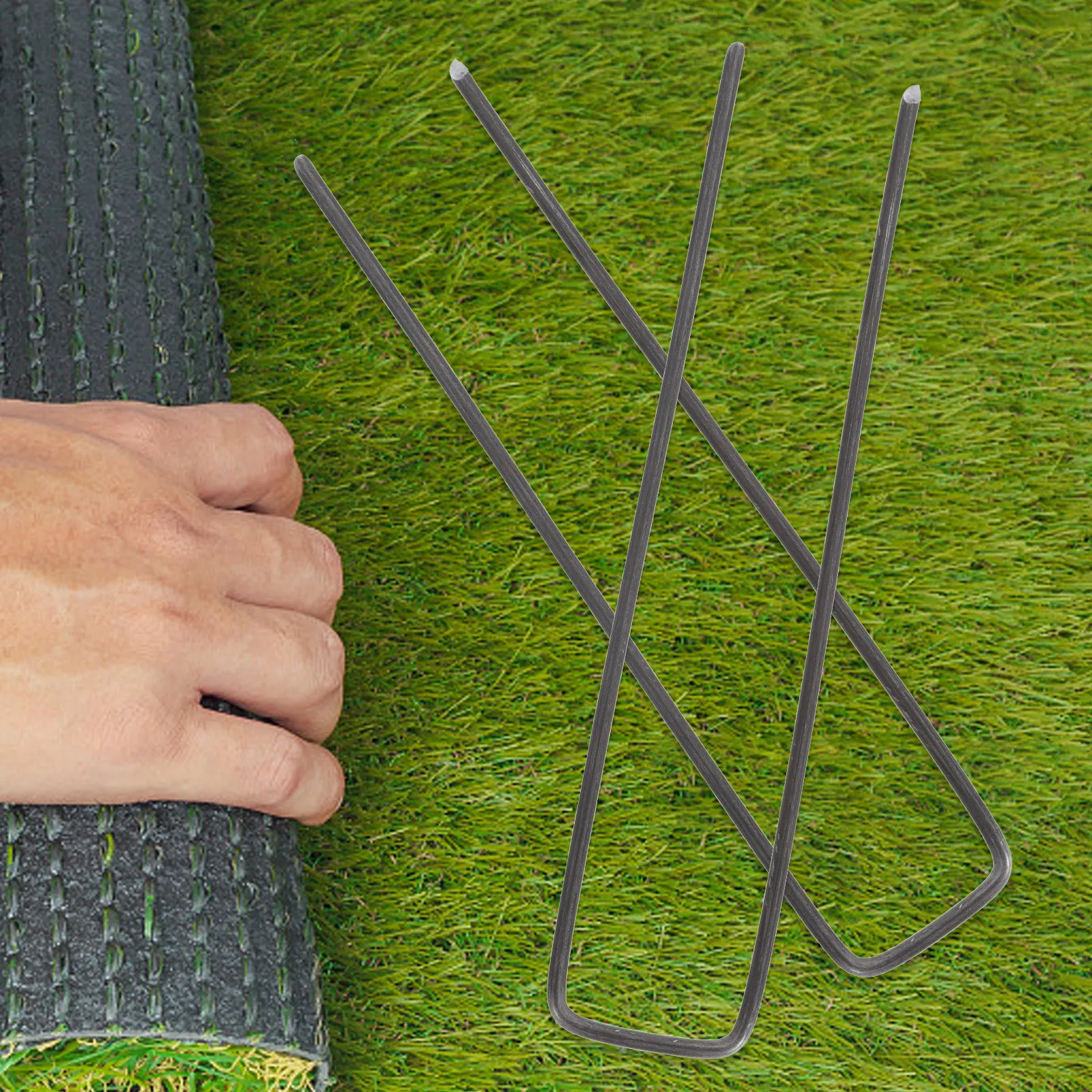 30 шт. сверхпрочных железных U-образных садовых колышек для крепления газона, фиксации сорняков, укрепления грунта, инструмент для ландшафтного дизайна
30 шт. сверхпрочных железных U-образных садовых колышек для крепления газона, фиксации сорняков, укрепления грунта, инструмент для ландшафтного дизайна