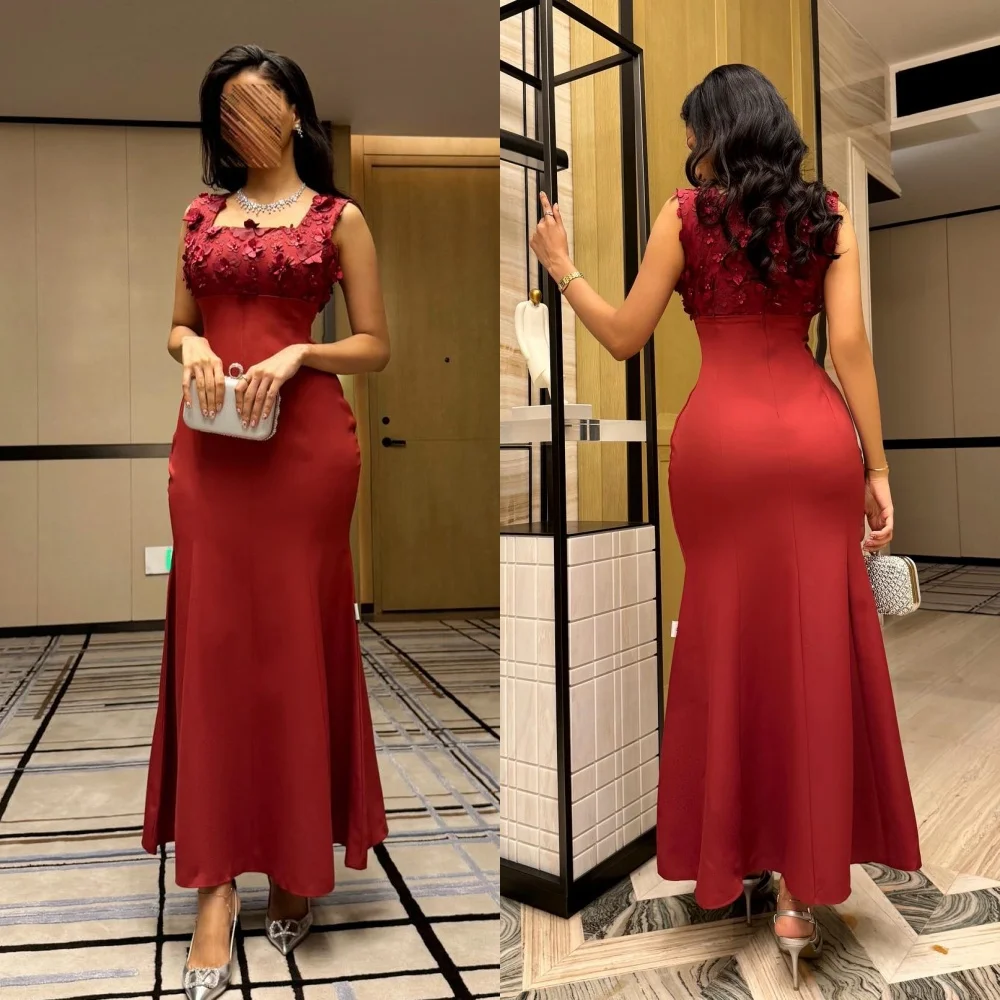 Sexy Sizes Available Jersey Applique Flower Mermaid Square Neck Midi Dresses Prom Dresses Chinese Style High Quality Matching
Sexy Sizes Available Jersey Applique Flower Mermaid Square Neck Midi Dresses Prom Dresses Chinese Style High Quality Matching