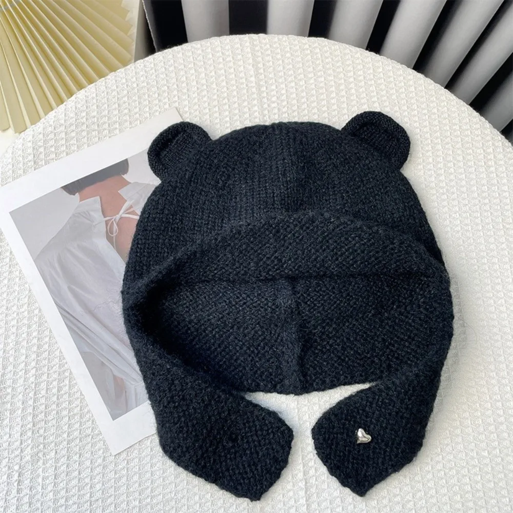 Kawaii Cute Bear Ear Knitted Cap Y2k Winter Autumn Warm Beanie Hats Sweet Soft Ear Protection Cap Ski
Kawaii Cute Bear Ear Knitted Cap Y2k Winter Autumn Warm Beanie Hats Sweet Soft Ear Protection Cap Ski