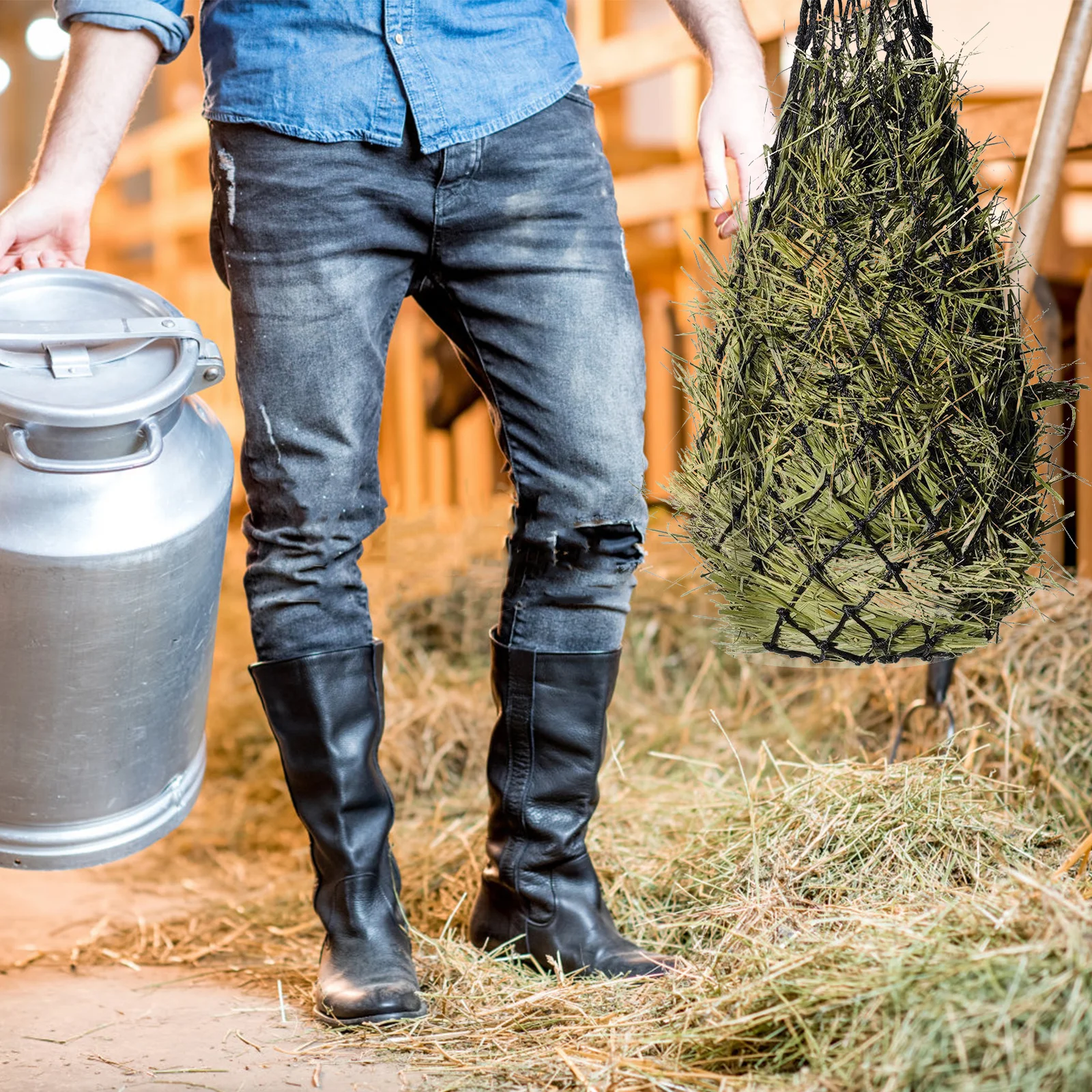 Dry Hay Feeder For Horse Slow Feeding Net Bag Hanging Stable Storage Pouch Portable Goat Feeder Multi-Function Pasture
Dry Hay Feeder For Horse Slow Feeding Net Bag Hanging Stable Storage Pouch Portable Goat Feeder Multi-Function Pasture