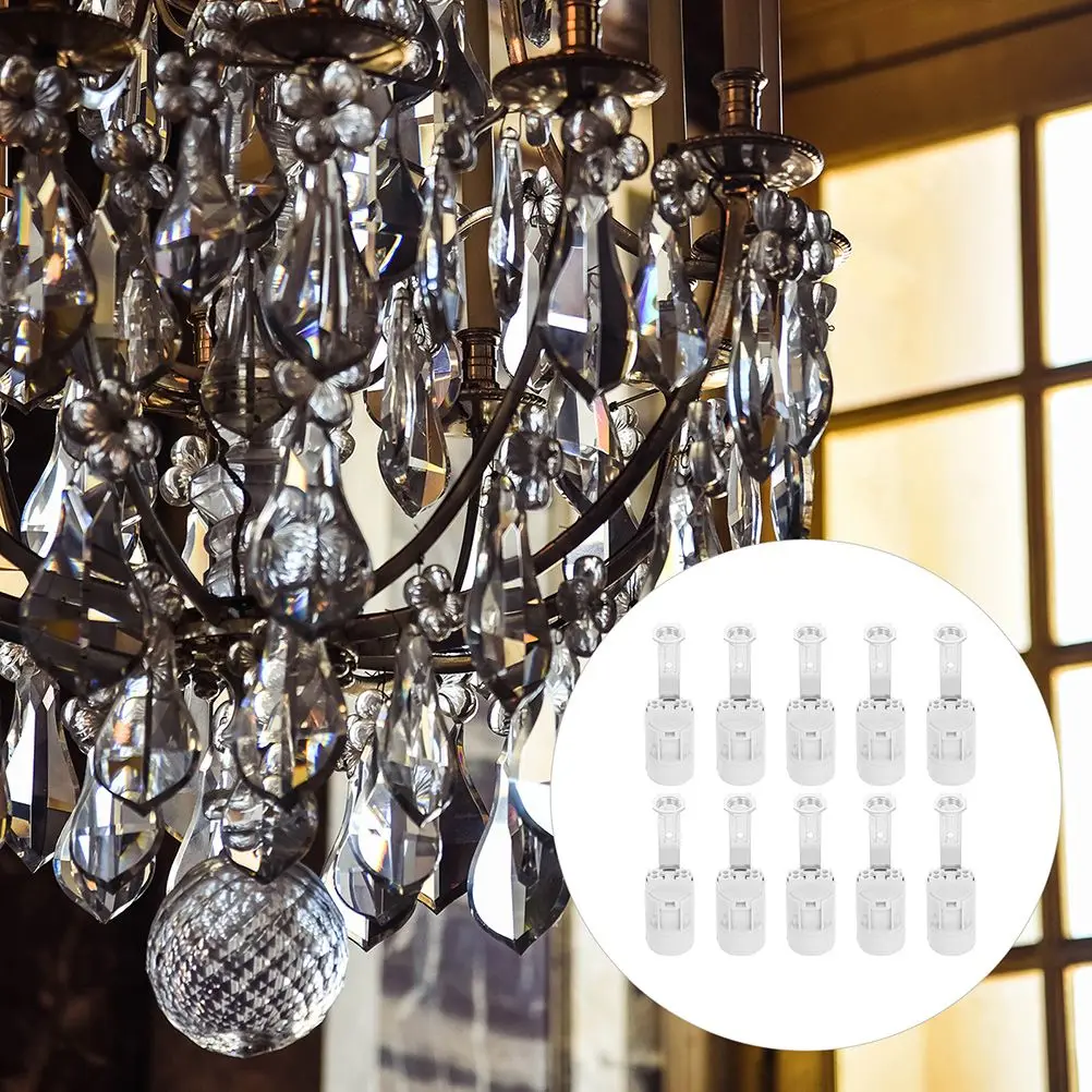 Hose Lamp Holder 10 Pcs White Plastic Light Bulb Socket Candelabra Replacement Ceiling E14 Screw Wall Sconce Base
Hose Lamp Holder 10 Pcs White Plastic Light Bulb Socket Candelabra Replacement Ceiling E14 Screw Wall Sconce Base
