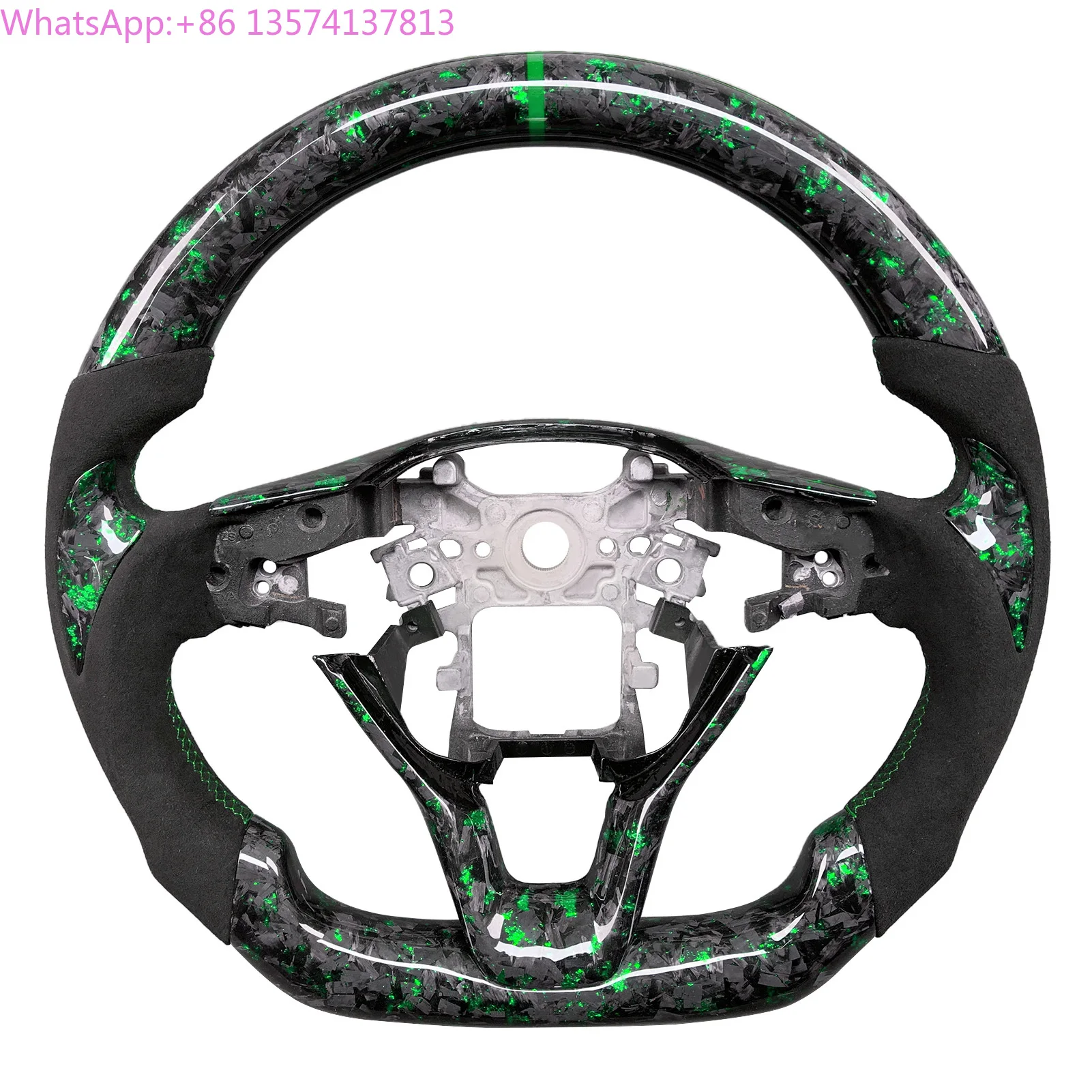 For Honda Accord 10th Generation 2018-2022 Car Interior Accessories Customized Green Forged Carbon Fiber Leather Steering Wheel
For Honda Accord 10th Generation 2018-2022 Car Interior Accessories Customized Green Forged Carbon Fiber Leather Steering Wheel