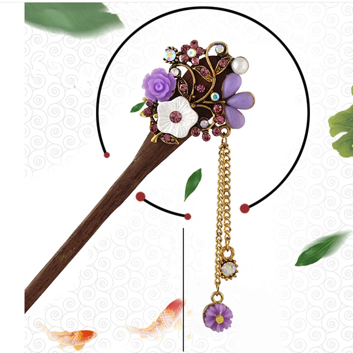 Wooden Hair Stick Traditional Hairpin For Women Classical Hair Accessories Styling Tool Smooth Round Tips
Wooden Hair Stick Traditional Hairpin For Women Classical Hair Accessories Styling Tool Smooth Round Tips
