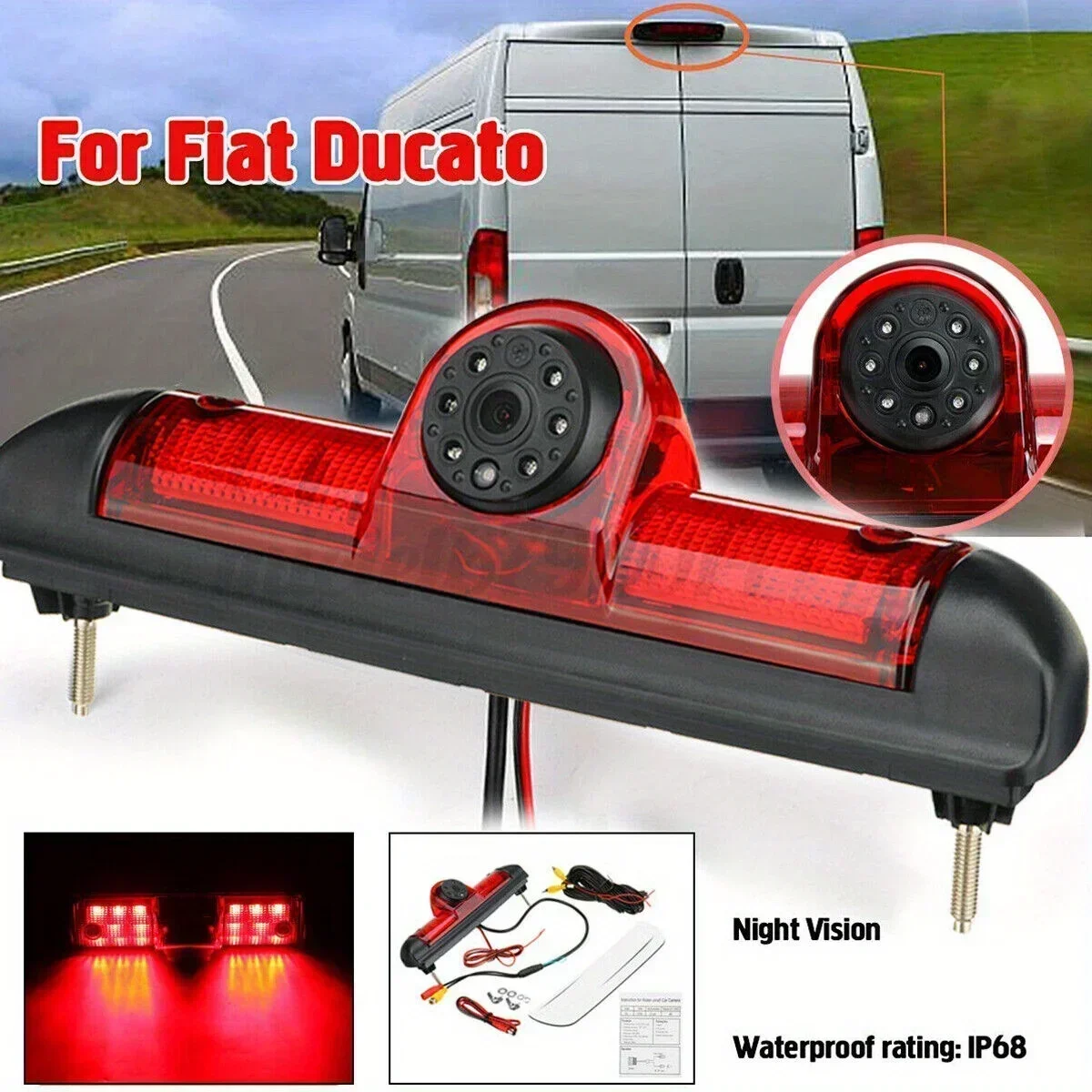 Bileeko Rear View Brake Light Camera - Night Vision for Fiat Ducato/Citroen Relay/Peugeot Boxer/Jumper
Bileeko Rear View Brake Light Camera - Night Vision for Fiat Ducato/Citroen Relay/Peugeot Boxer/Jumper