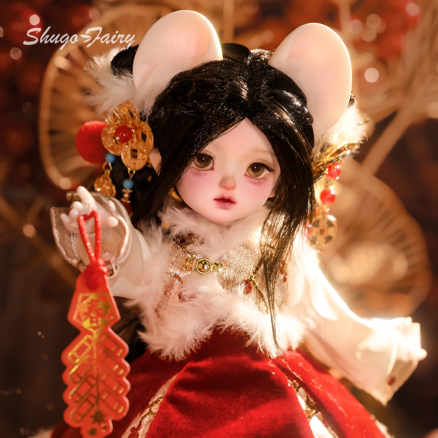 Кукла ShugaFairy Zhizhi 1/6 BJD, полный комплект, Новогодняя фея удачи с магнитными ушками и красным нарядом | Кукла с шарнирными соединениями из смолы
Кукла ShugaFairy Zhizhi 1/6 BJD, полный комплект, Новогодняя фея удачи с магнитными ушками и красным нарядом | Кукла с шарнирными соединениями из смолы