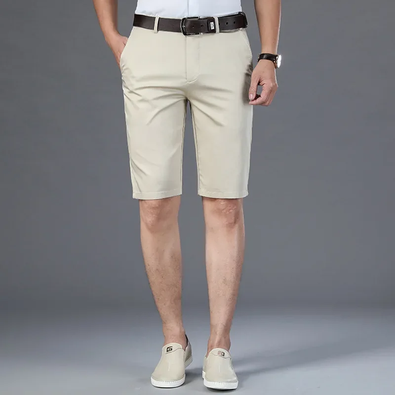 6 Color Casual Shorts Men 2025 Summer New Straight Elastic Business Fashion Thin Short Pants Male Brand Khaki Beige Black Navy
6 Color Casual Shorts Men 2025 Summer New Straight Elastic Business Fashion Thin Short Pants Male Brand Khaki Beige Black Navy