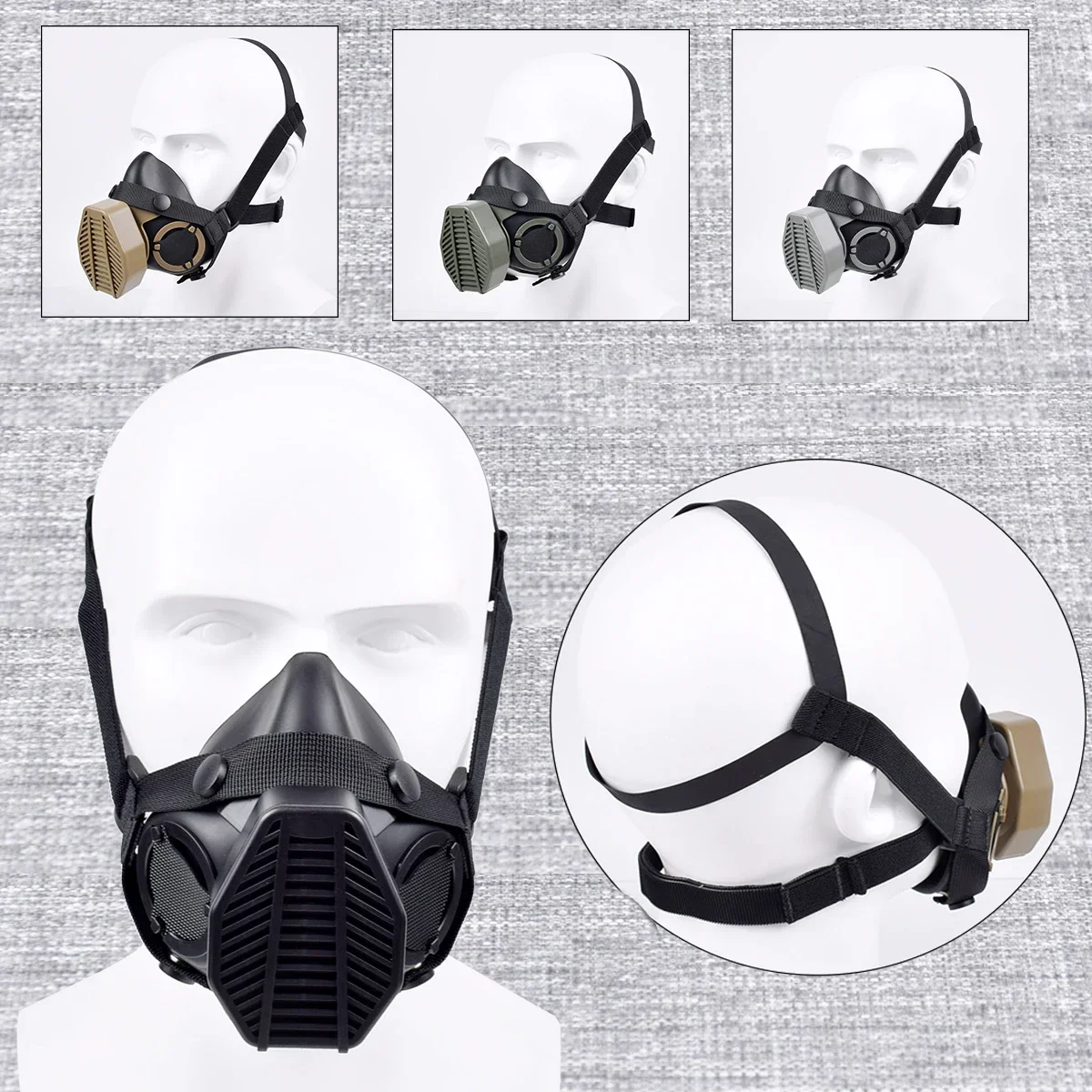 SOTR Mask Special Operations Tactical Respirator Communication Half-mask HEPA Filtration Against Airborne Particulates
SOTR Mask Special Operations Tactical Respirator Communication Half-mask HEPA Filtration Against Airborne Particulates