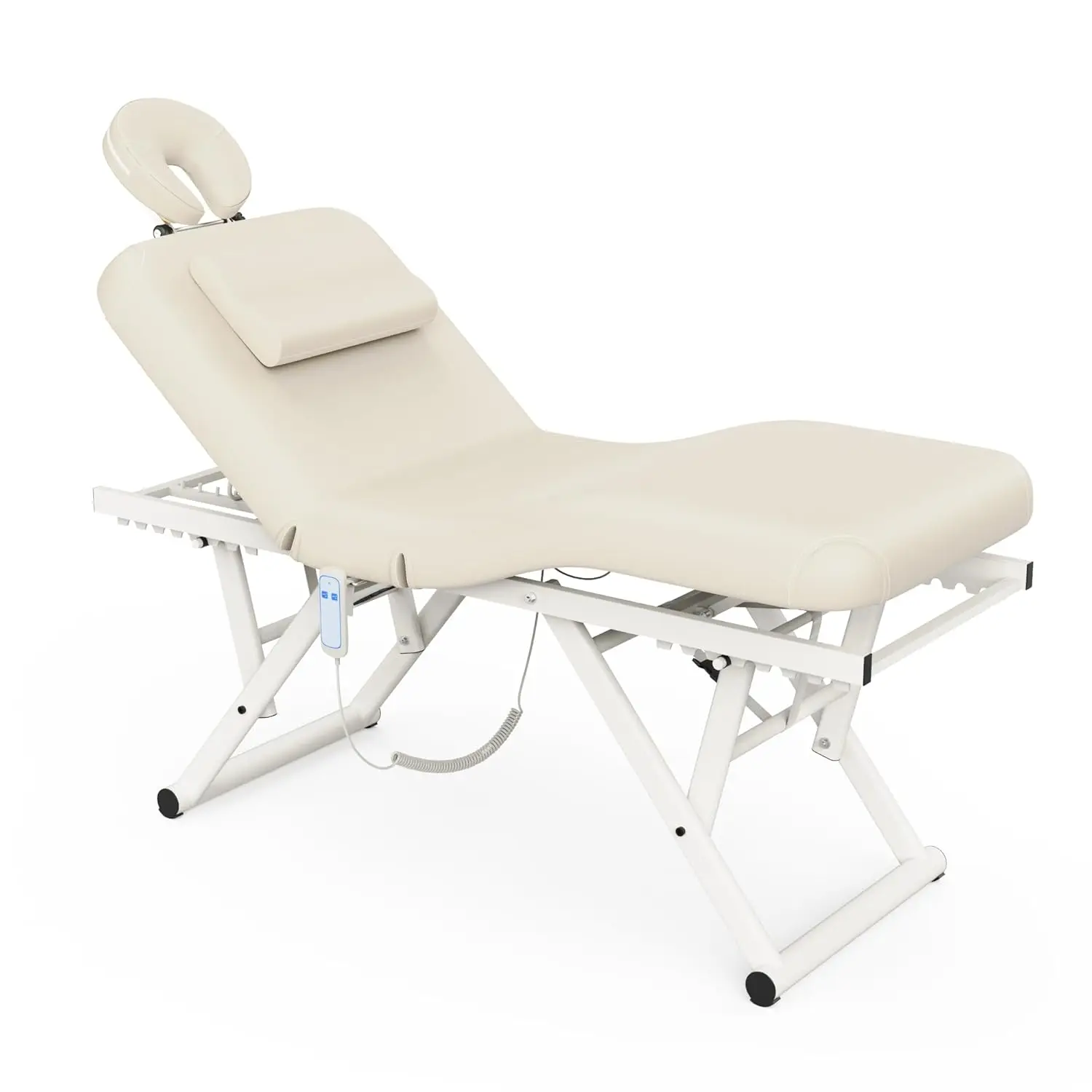 Electric Adjustable Massage Table Manual Backrest & Height Foot Lift C Pillow Metal X-Frame PU Leather Spa, Customized
Electric Adjustable Massage Table Manual Backrest & Height Foot Lift C Pillow Metal X-Frame PU Leather Spa, Customized