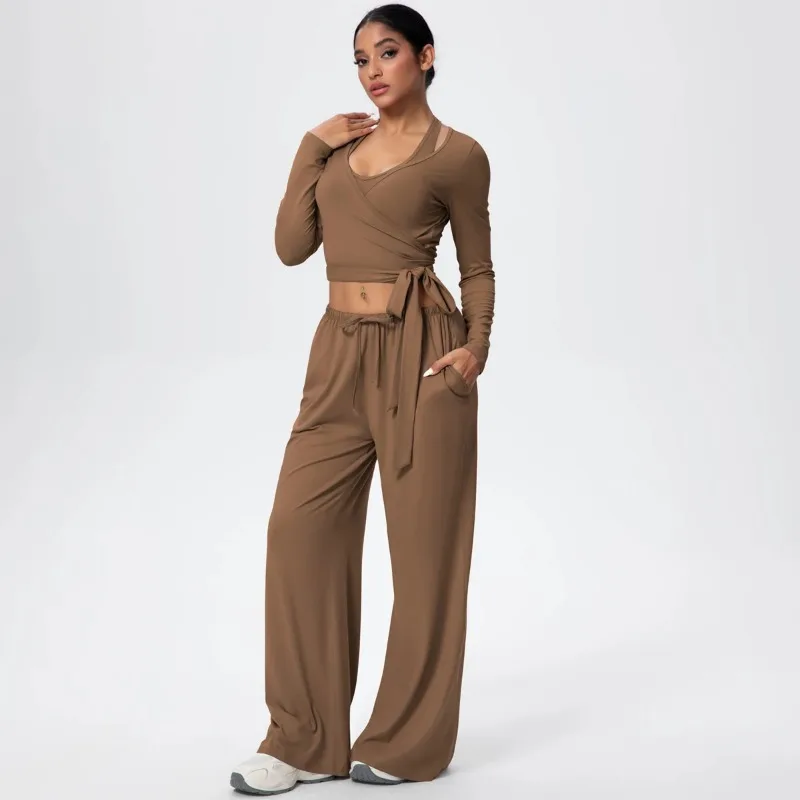 3PCS/set Woman Sports Fitness Clothing Yoga Set Sexy Backless Yoga Vest Solid Color Long Sleeves Running Cycling Wide Leg Pants
3PCS/set Woman Sports Fitness Clothing Yoga Set Sexy Backless Yoga Vest Solid Color Long Sleeves Running Cycling Wide Leg Pants