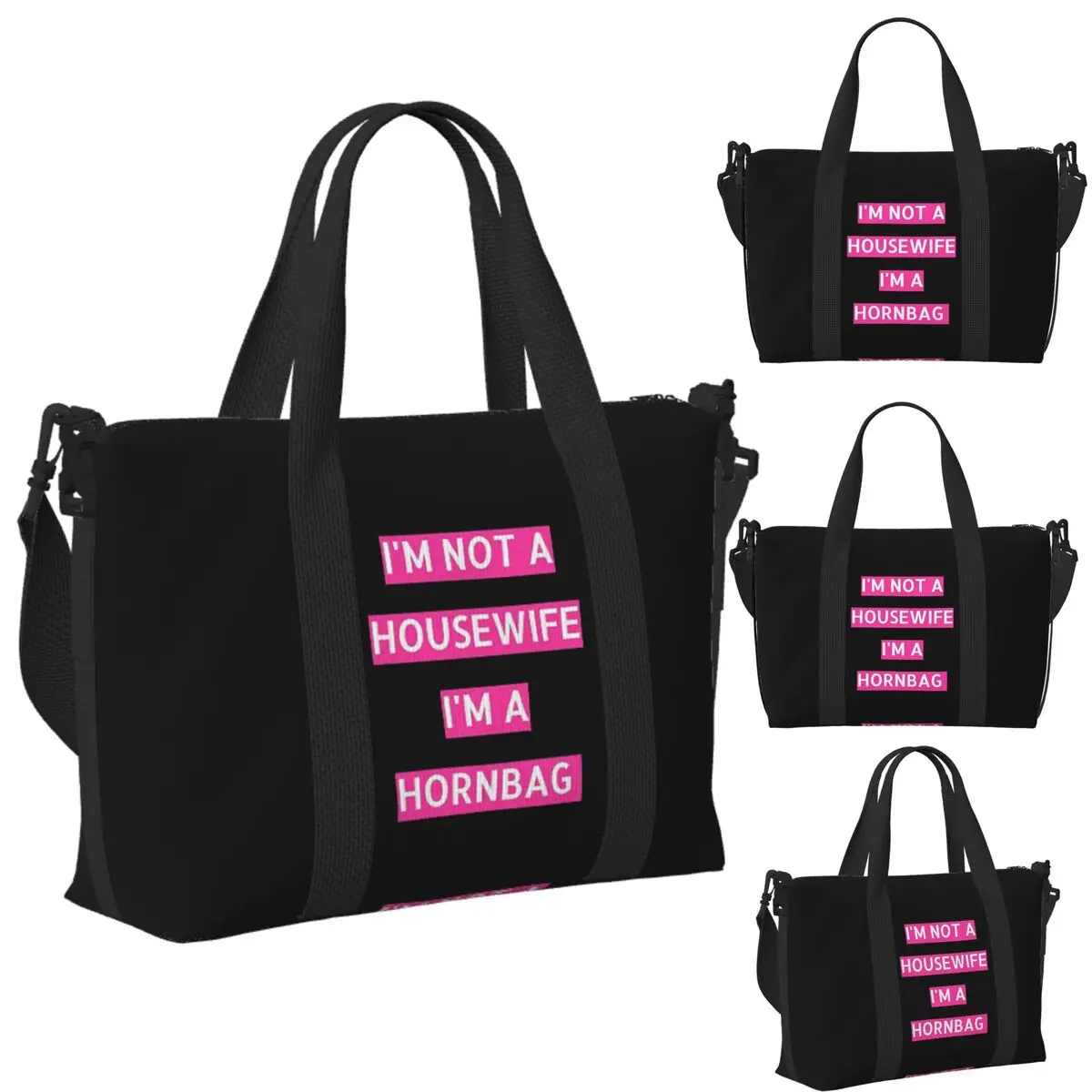 Kath And Kim Im Not A Housewife Im A Hornbag Quote Beach Travel Bag Tote Bags for Gym Yoga Women Shopping Duffle Shoulder Bag
Kath And Kim Im Not A Housewife Im A Hornbag Quote Beach Travel Bag Tote Bags for Gym Yoga Women Shopping Duffle Shoulder Bag