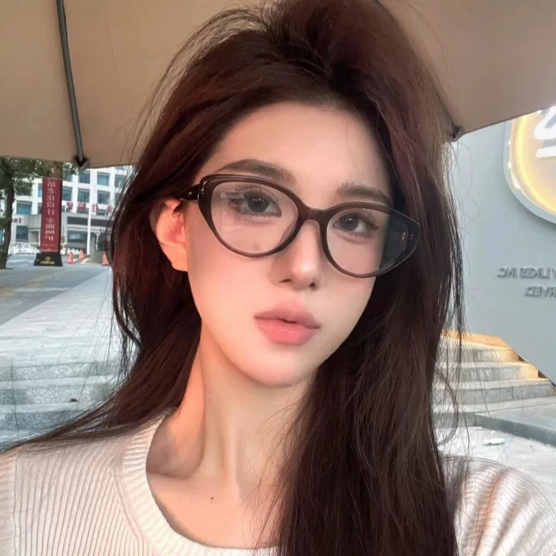 Чистые эстетические очки «кошачий глаз», женские все типы лица, без рецепта, высокое качество, минималистичная мода, без макияжа, шикарные очки 
Чистые эстетические очки «кошачий глаз», женские все типы лица, без рецепта, высокое качество, минималистичная мода, без макияжа, шикарные очки