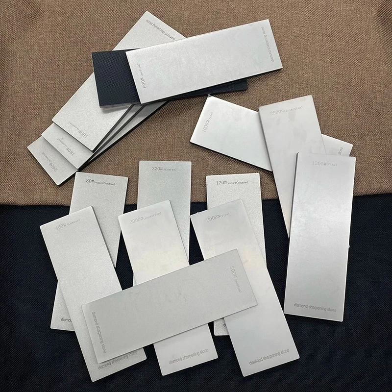 Professional Diamond Knife Sharpener 4 Grits 240-1000# Hard Base Non-slip Sharpening Stone Whetstone 230×80mm
Professional Diamond Knife Sharpener 4 Grits 240-1000# Hard Base Non-slip Sharpening Stone Whetstone 230×80mm