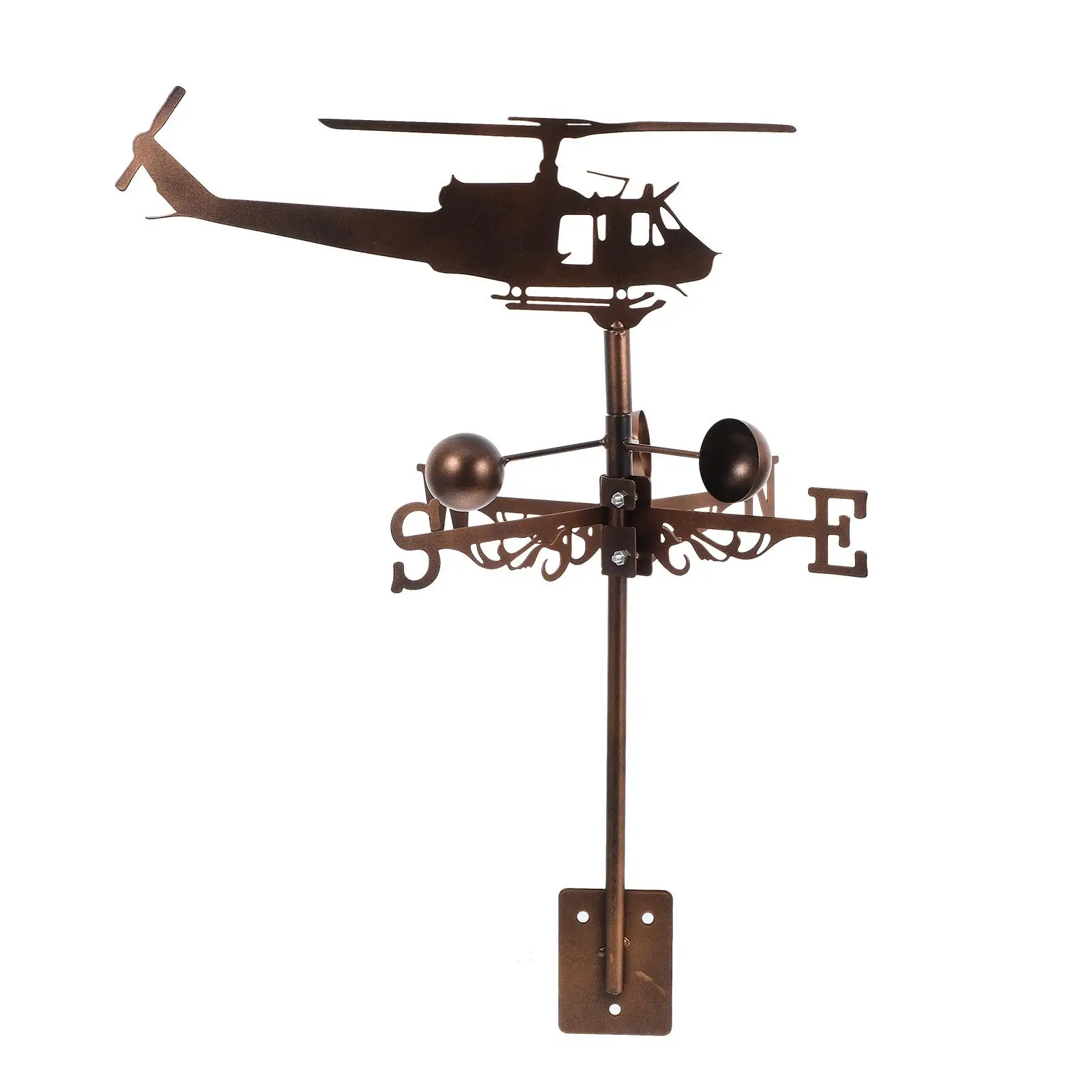 Wind Vane Helicopter Decorative Iron Weathervane Garden Lawn Roof Yard Patio Sailboat Wind Indicator Direction
Wind Vane Helicopter Decorative Iron Weathervane Garden Lawn Roof Yard Patio Sailboat Wind Indicator Direction