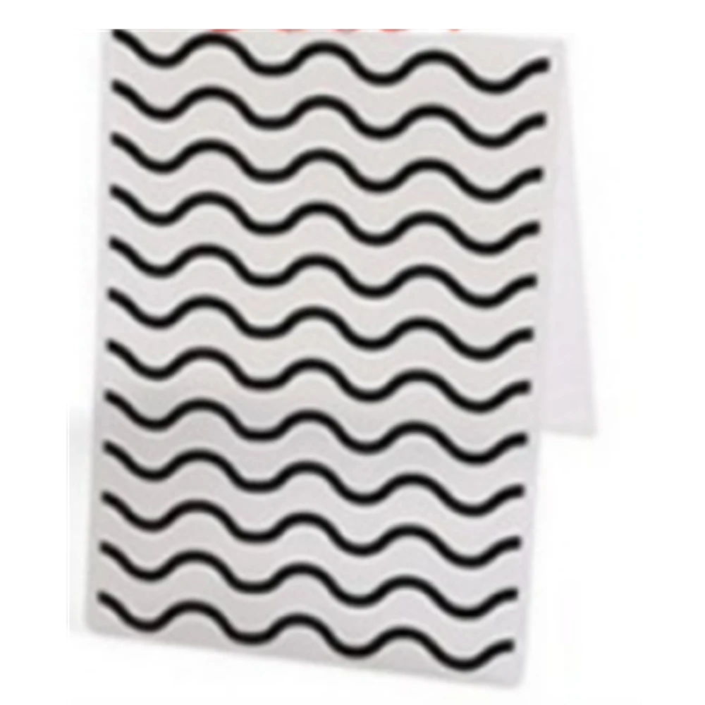 Waves Pattern Hot Sale New 3D Embossing Folders Diy Making Paper Crafts Greeting Cards Album Wedding Decoration Supplies Molds
Waves Pattern Hot Sale New 3D Embossing Folders Diy Making Paper Crafts Greeting Cards Album Wedding Decoration Supplies Molds