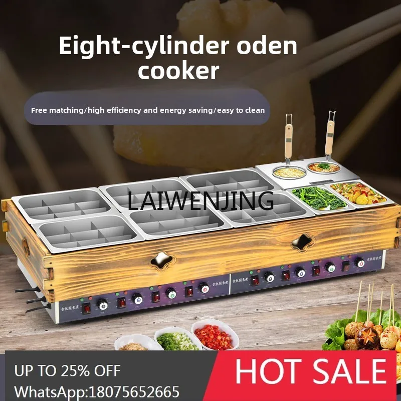 Oden cooking machine commercial wooden frame four or six cylinder cooking skewer pot
Oden cooking machine commercial wooden frame four or six cylinder cooking skewer pot