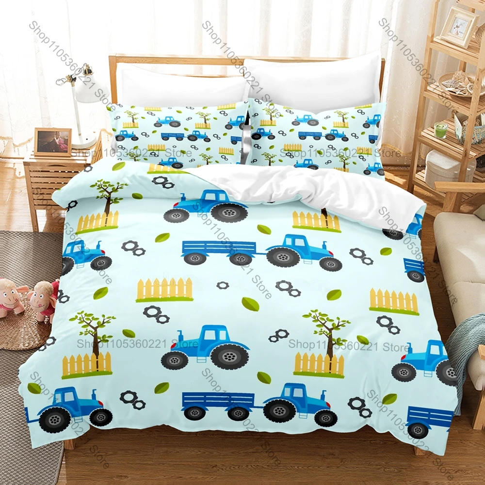 Cute Kawaii Excavator Print 3-Piece Bedding Set Soft Microfiber Duvet Cover Set for Kids Truck Pattern Bed Set with Pillowcases
Cute Kawaii Excavator Print 3-Piece Bedding Set Soft Microfiber Duvet Cover Set for Kids Truck Pattern Bed Set with Pillowcases