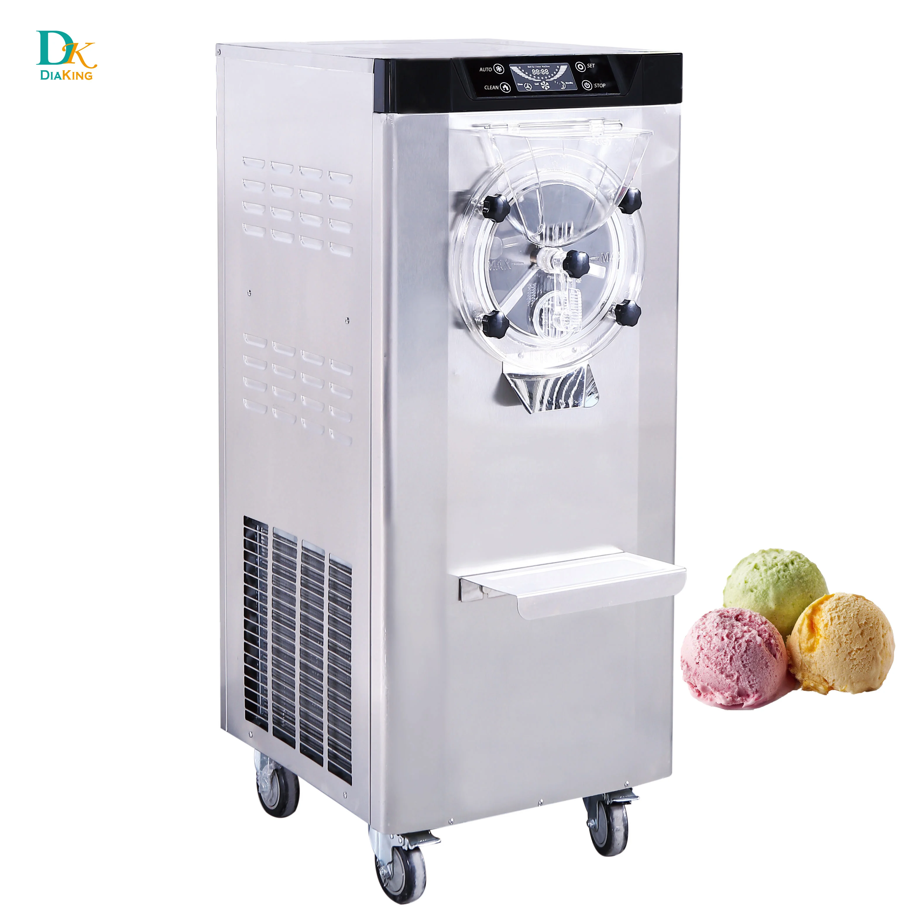 Oem Customization Stainless Steel Freezer Strong Large Hard Ice Cream Machine
Oem Customization Stainless Steel Freezer Strong Large Hard Ice Cream Machine