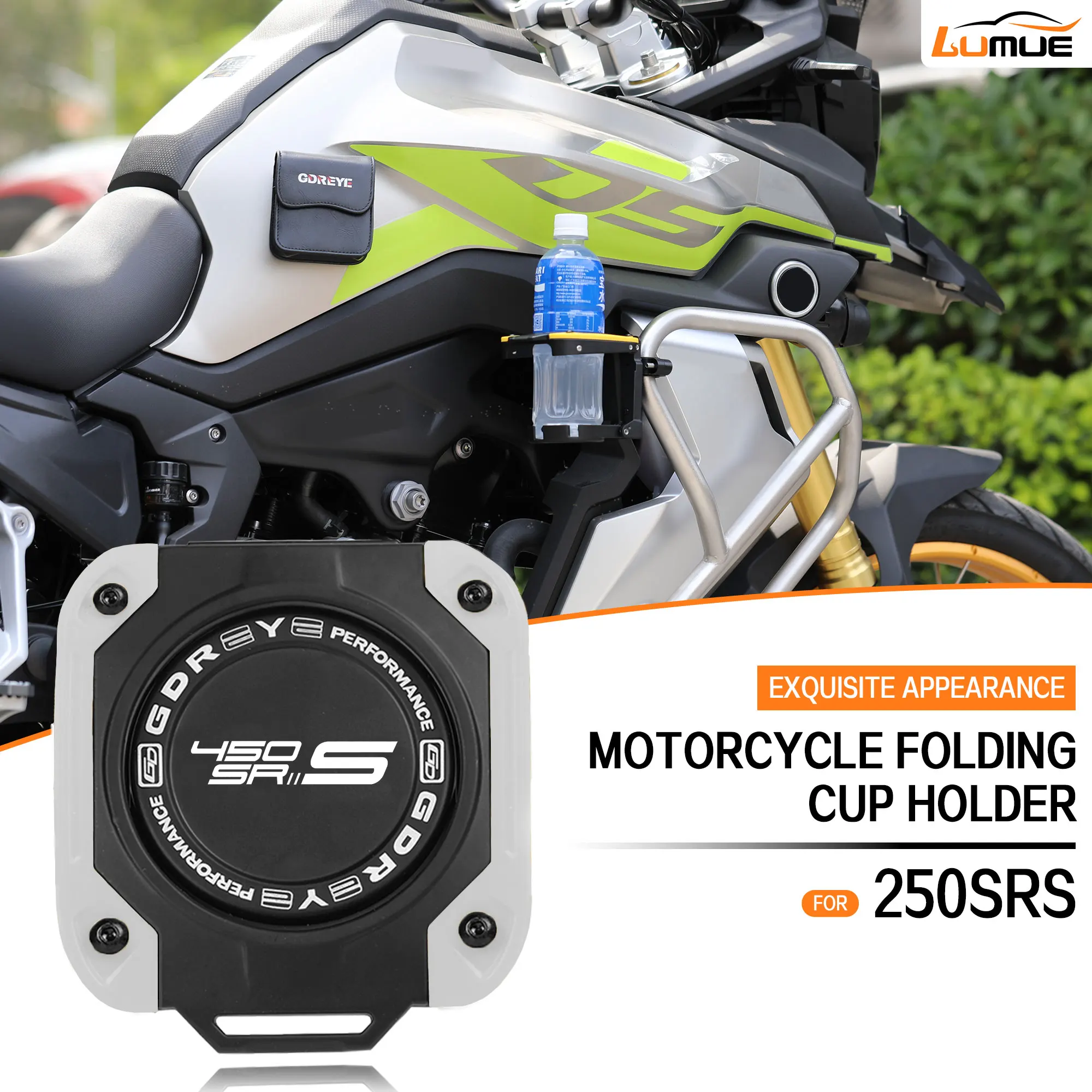 Motorcycle 450SRS New Aluminum Alloy Folding Cup Holder For CFMOTO 450SRS Coffee Milk Tea Beverage Holder
Motorcycle 450SRS New Aluminum Alloy Folding Cup Holder For CFMOTO 450SRS Coffee Milk Tea Beverage Holder