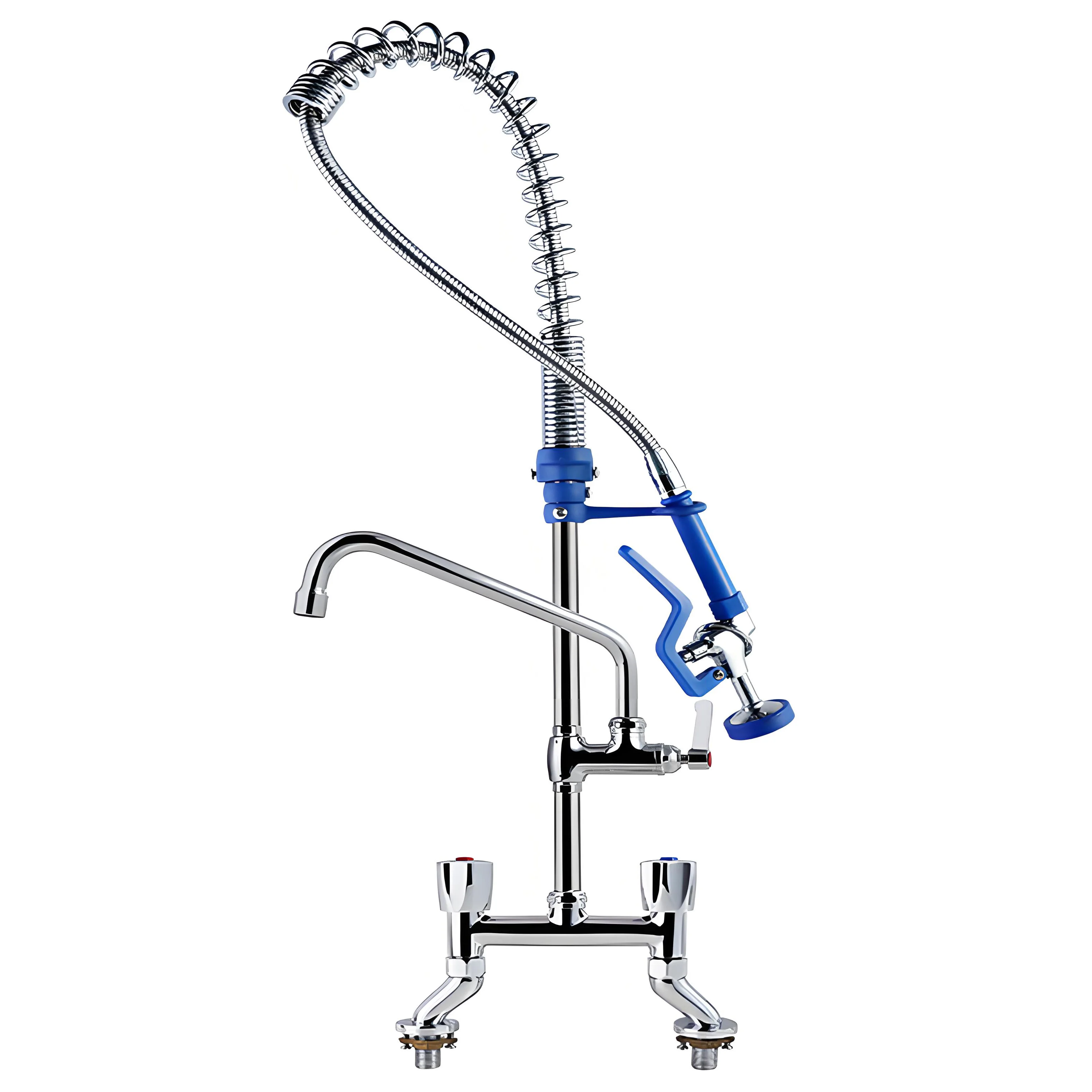 Commercial Kitchen 360° Swivel Deck Mount 34-Inch Faucets Pre-Rinse Mixing Control Industrial Adjustable Hot Cold Water Sink
Commercial Kitchen 360° Swivel Deck Mount 34-Inch Faucets Pre-Rinse Mixing Control Industrial Adjustable Hot Cold Water Sink