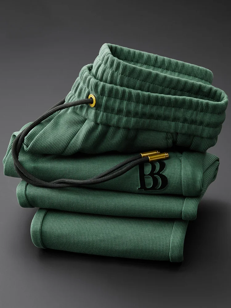 Men's Winter Thiened Warm Sweatpants Casual Trousers Elastic Dstring Cuffed High-End ket Cut Sports Pants
Men's Winter Thiened Warm Sweatpants Casual Trousers Elastic Dstring Cuffed High-End ket Cut Sports Pants