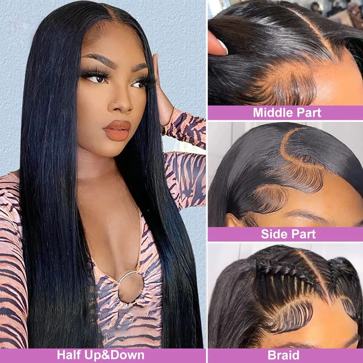 6x6 Lace Closure Human Hair Wig HD Transparent Straight Lace Front Wigs 6x6 180% Density Pre Plucked 6x6 Closure Wigs Human Hair
6x6 Lace Closure Human Hair Wig HD Transparent Straight Lace Front Wigs 6x6 180% Density Pre Plucked 6x6 Closure Wigs Human Hair