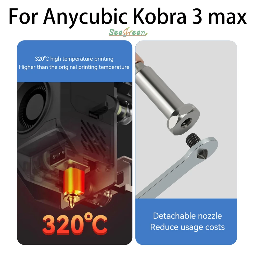Новая обновленная насадка для Anycubic Kobra 3 Max, насадка Hotend Kobra 3 Max, комбинированная насадка для горла 0,4 мм 0,6 мм 0,8 мм
Новая обновленная насадка для Anycubic Kobra 3 Max, насадка Hotend Kobra 3 Max, комбинированная насадка для горла 0,4 мм 0,6 мм 0,8 мм