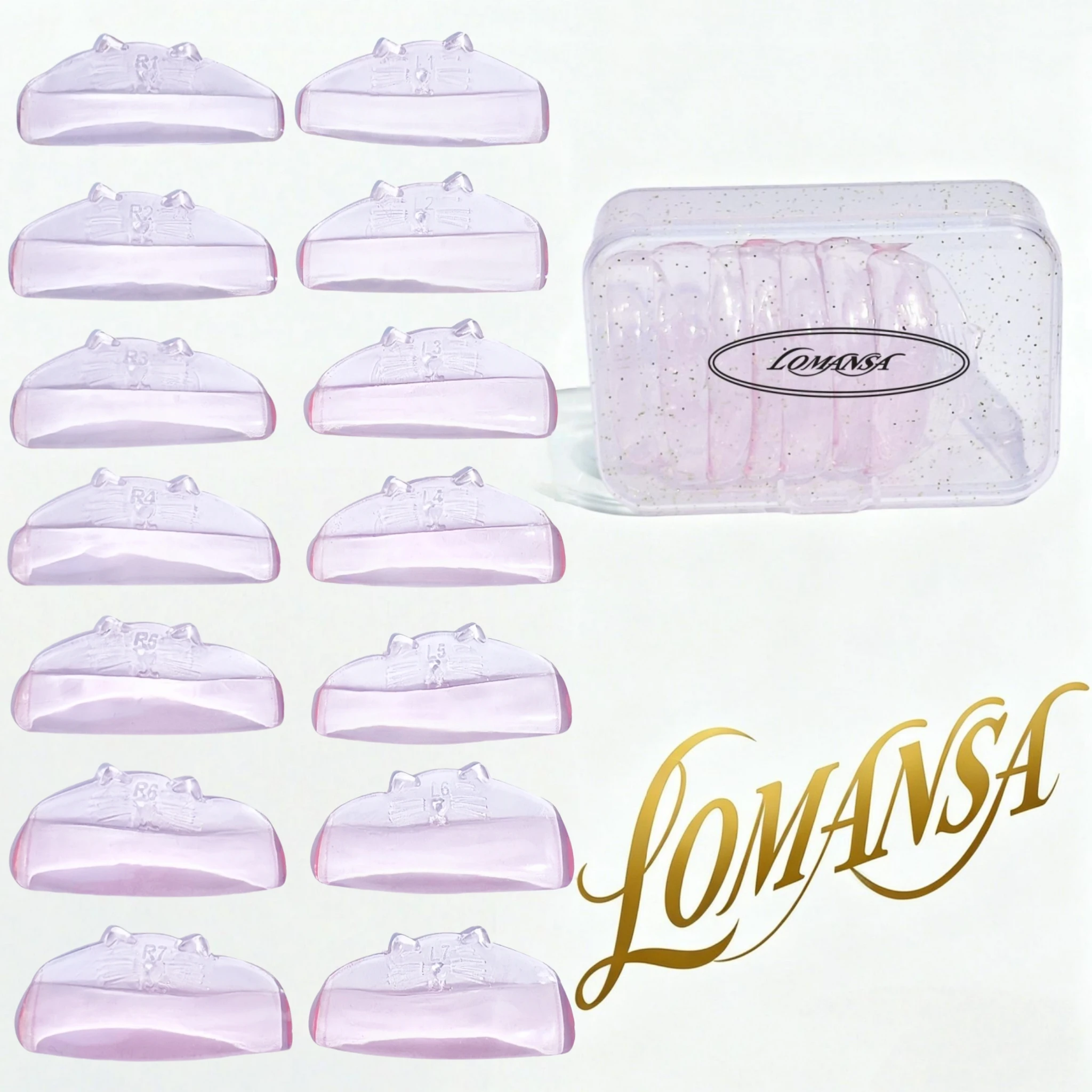 Lomansa 14Pcs C Curl Silicone Eyelash Perming Pad Lash Extension Supplies Makeup Accessories Eyelash Extension Lash Lifting Tool
Lomansa 14Pcs C Curl Silicone Eyelash Perming Pad Lash Extension Supplies Makeup Accessories Eyelash Extension Lash Lifting Tool