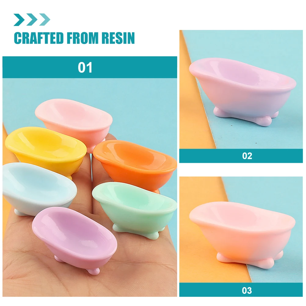 6 Pcs Bathtub Adorn Miniature Bathroom Bathtub Resin Home Decor House Supply Simulation Bath Tub Bathroom Scene Prop
6 Pcs Bathtub Adorn Miniature Bathroom Bathtub Resin Home Decor House Supply Simulation Bath Tub Bathroom Scene Prop