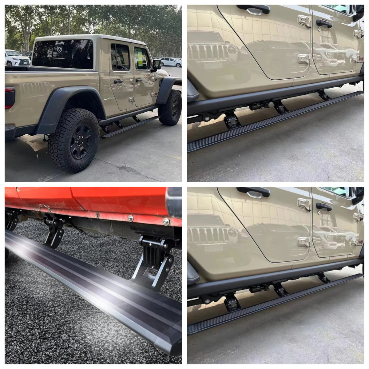 4x4 Offroad Aluminum White Light Power Running Board Electric Side Steps Automatic Pickup Foot Pedal for Gladiator
4x4 Offroad Aluminum White Light Power Running Board Electric Side Steps Automatic Pickup Foot Pedal for Gladiator