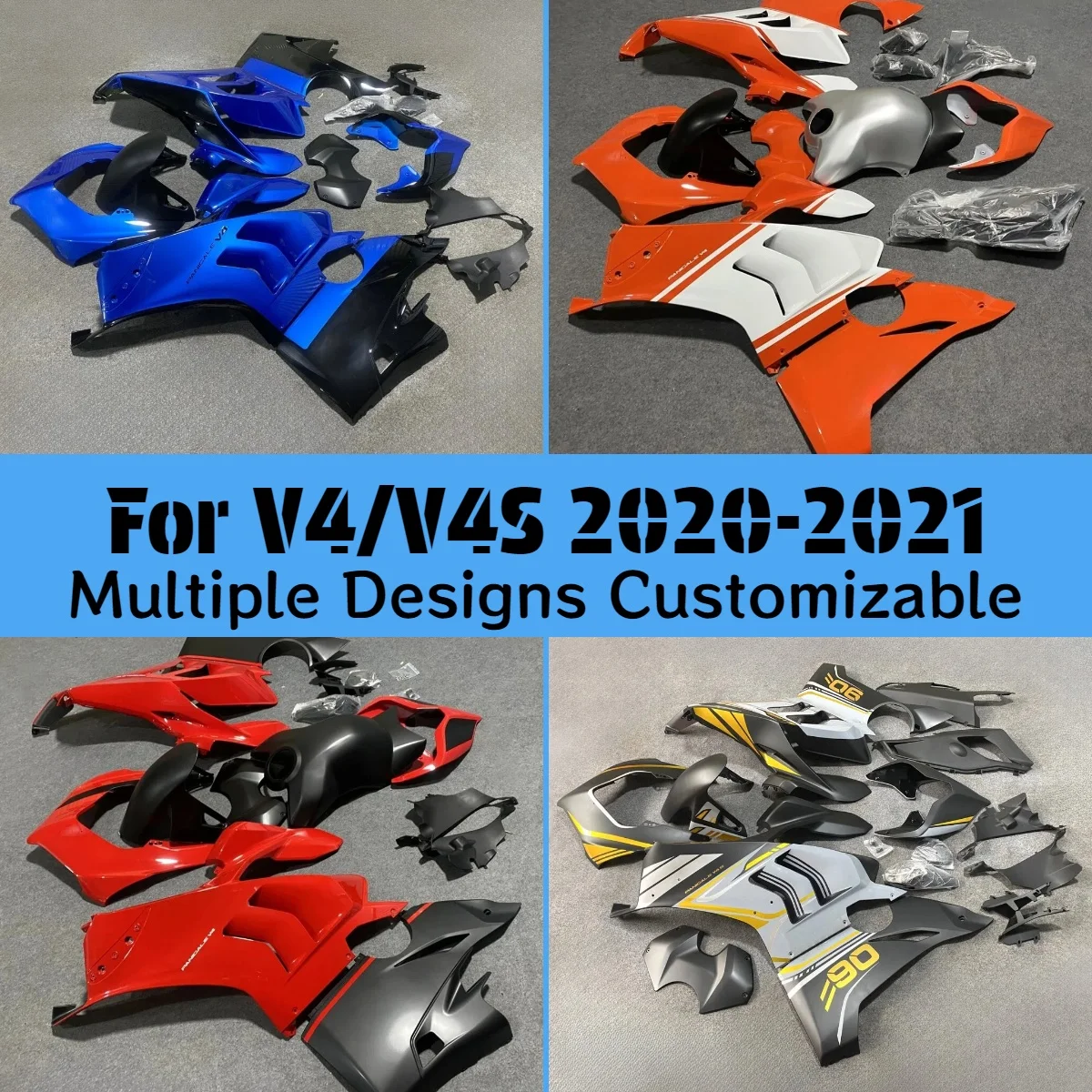 For DUCATI V4 2020 2021 New Style Fairings V4S 20 21 Customizable Motorcycle Bodywork Fairing Kit Fit
For DUCATI V4 2020 2021 New Style Fairings V4S 20 21 Customizable Motorcycle Bodywork Fairing Kit Fit