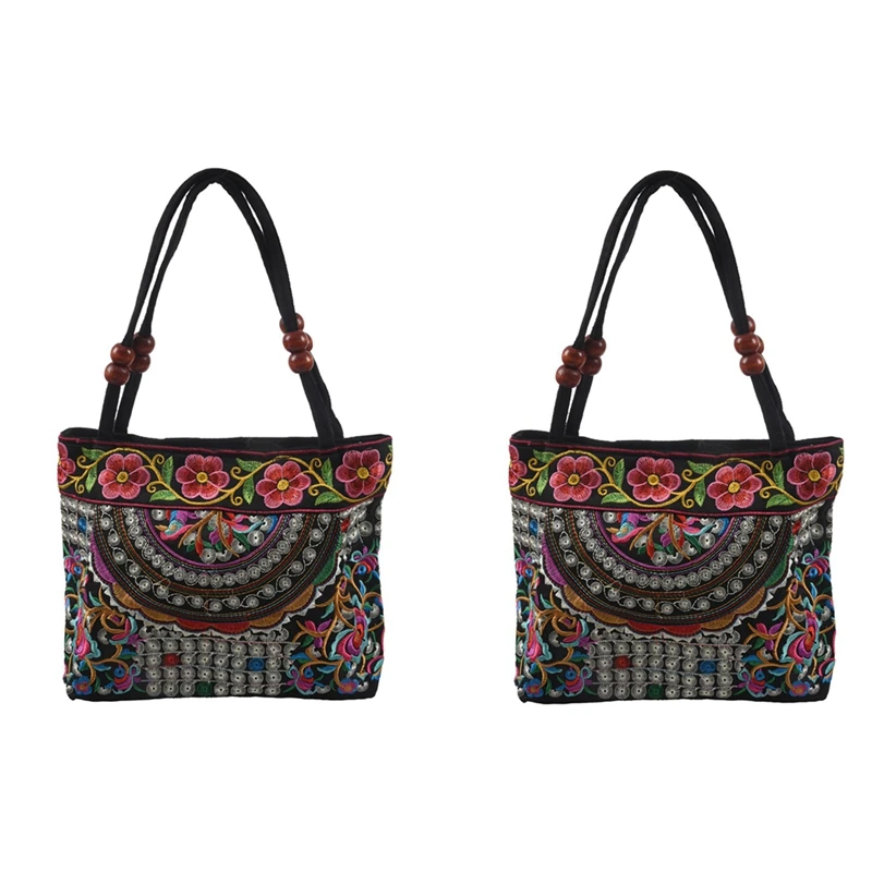 NEW-2X Chinese Style Women Handbag Embroidery Ethnic Summer Fashion Handmade Flowers Ladies Tote Shoulder Bags Cross-Body
NEW-2X Chinese Style Women Handbag Embroidery Ethnic Summer Fashion Handmade Flowers Ladies Tote Shoulder Bags Cross-Body