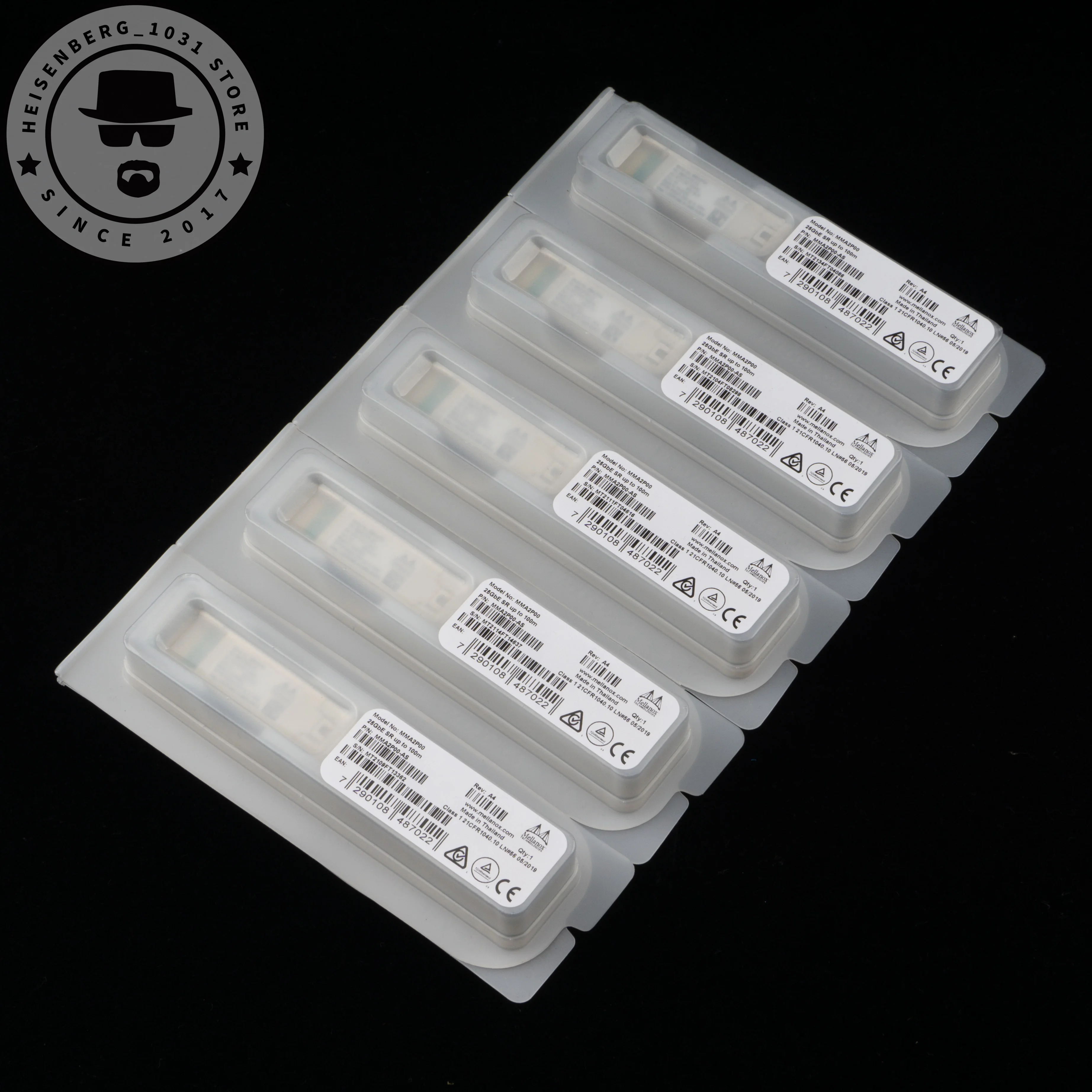 MMA2P00-AS 25GBASE-SR SFP28 850nm 100m SR Optical Transceiver Mellanox Networks
MMA2P00-AS 25GBASE-SR SFP28 850nm 100m SR Optical Transceiver Mellanox Networks