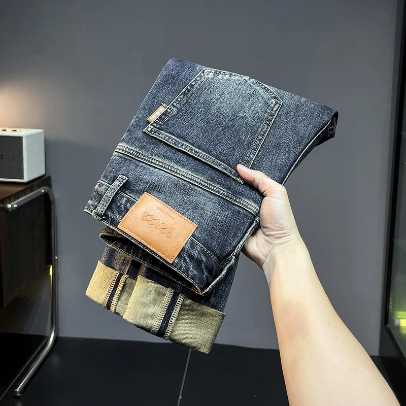 Vintage Blue Jeans for Men 2024 New Autumn Street Trend Casual Tappered Stretch Slim Fit Ripped Pants
Vintage Blue Jeans for Men 2024 New Autumn Street Trend Casual Tappered Stretch Slim Fit Ripped Pants