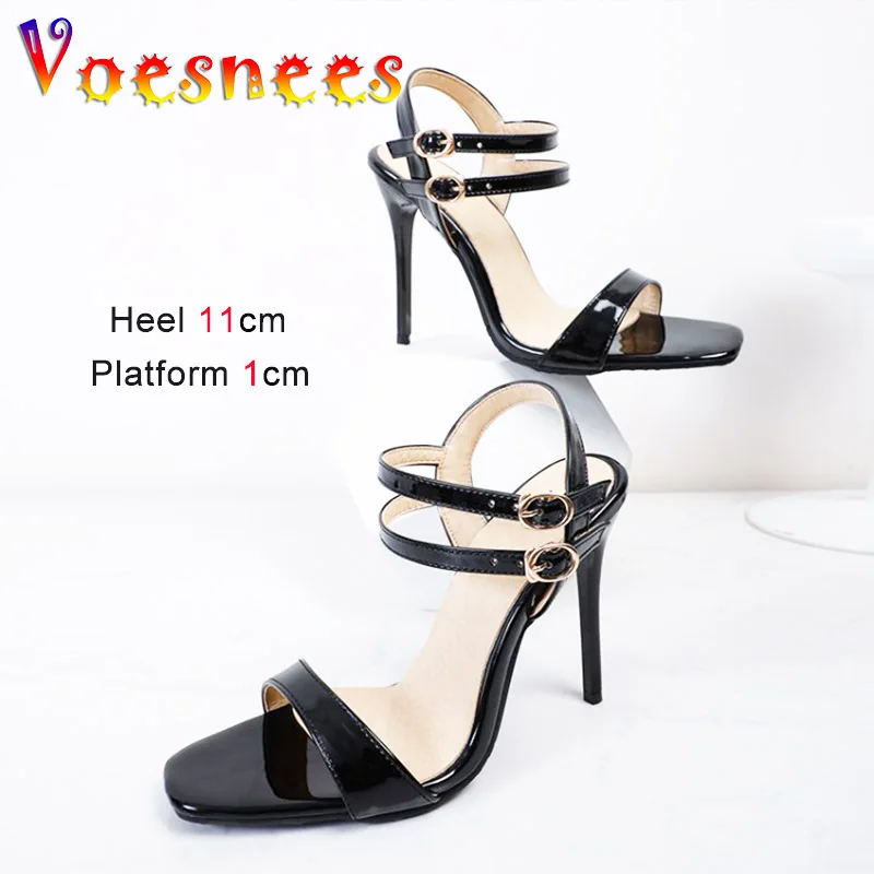 Plus Size Elegant Women Stiletto Sandals Sexy Square Head Summer High Heeled Pumps Black Narrow Belt Buckle Fashion Party Shoes
Plus Size Elegant Women Stiletto Sandals Sexy Square Head Summer High Heeled Pumps Black Narrow Belt Buckle Fashion Party Shoes