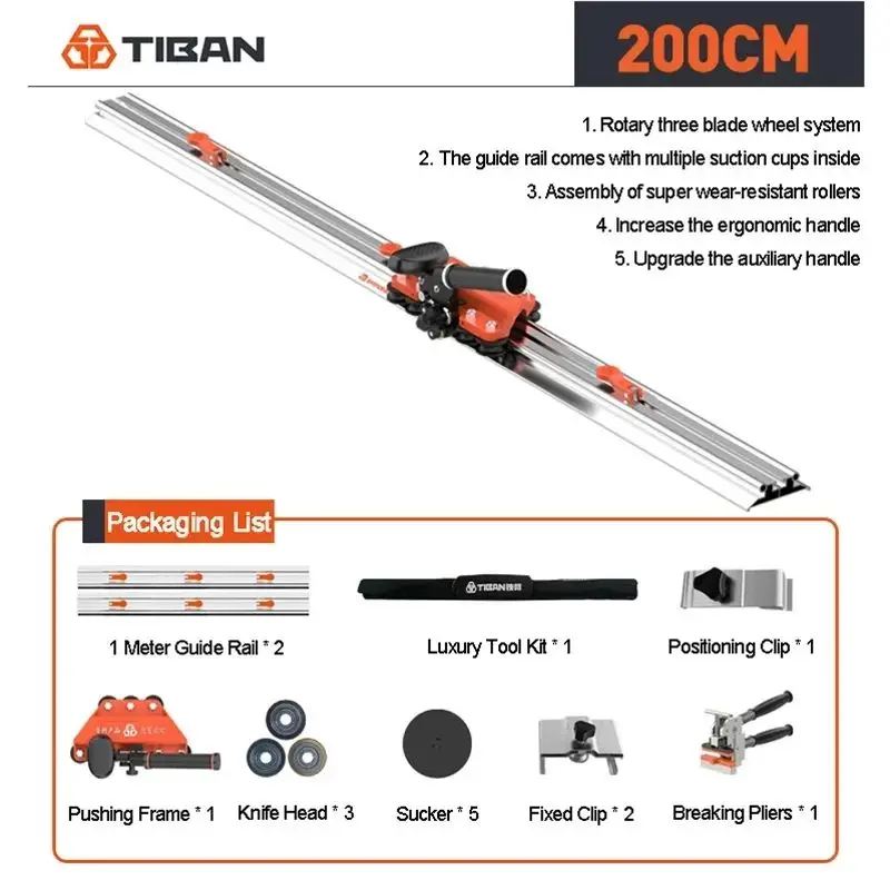 TB-2 TB-4 Manual Rail Tile Cutter Heavy Duty Push Pull Cutting Tool for Thin Porcelain, Ceramic and Natural Stone Slab Materials 
TB-2 TB-4 Manual Rail Tile Cutter Heavy Duty Push Pull Cutting Tool for Thin Porcelain, Ceramic and Natural Stone Slab Materials