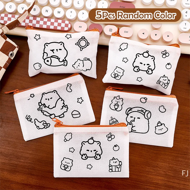 5 шт. привлекательный мультфильм капибара нарисованный кошелек для монет карандаш для хранения нетканый художественный контейнер для ручек детский набор для рукоделия «сделай сам»
5 шт. привлекательный мультфильм капибара нарисованный кошелек для монет карандаш для хранения нетканый художественный контейнер для ручек детский набор для рукоделия «сделай сам»