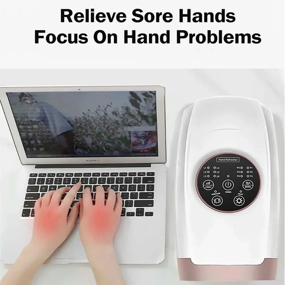 Cordless Electric Hand Massager for Arthritis Air Compression Pain Relief Gifts with 6 Levels Pressure Point Heating Shiatsu
Cordless Electric Hand Massager for Arthritis Air Compression Pain Relief Gifts with 6 Levels Pressure Point Heating Shiatsu