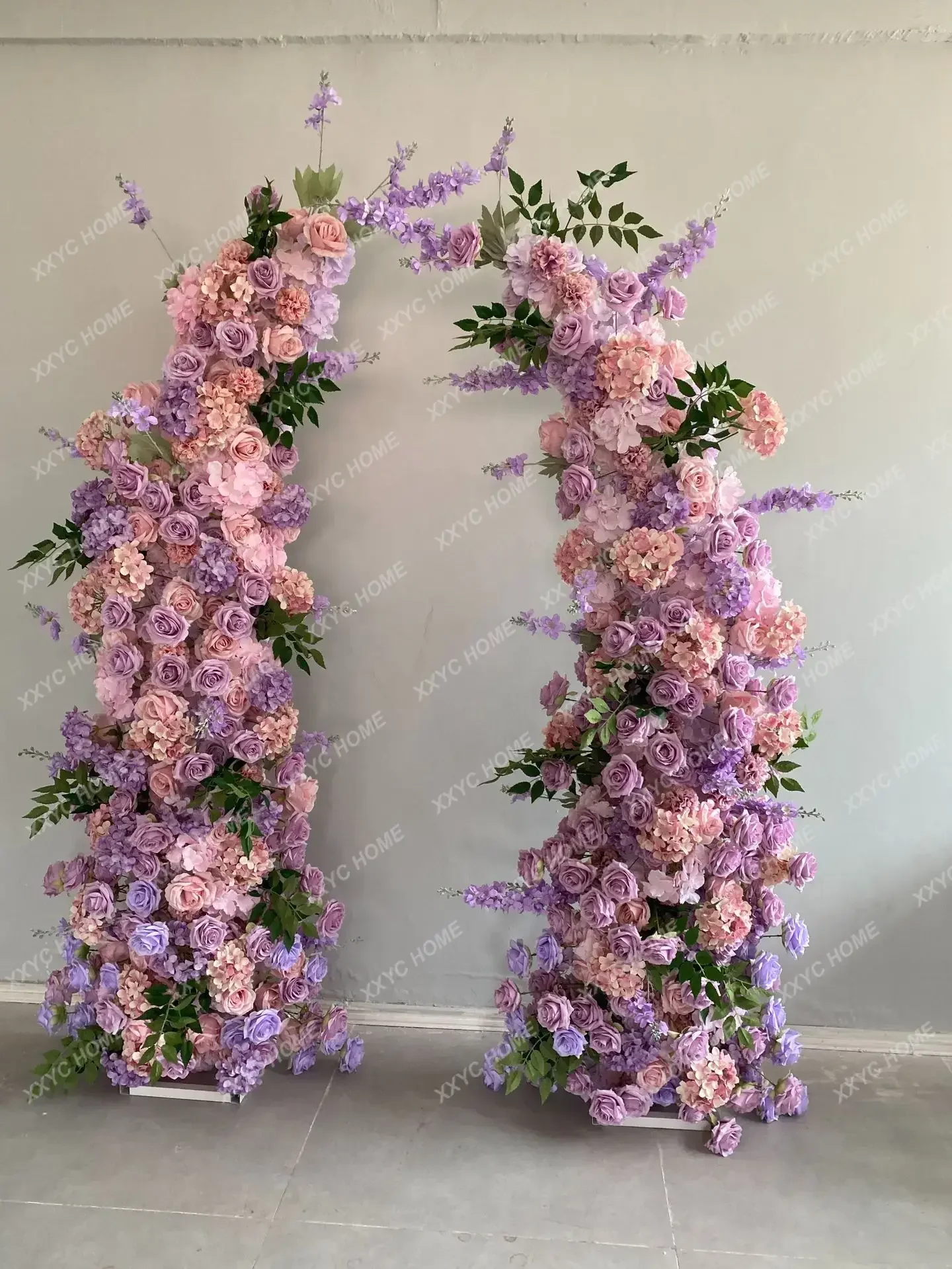 230CM Outdoor Wedding Arch Pink Purple Horn Flower Arrangement Wedding Stage Decoration Window Display Artificial Flowers b567
230CM Outdoor Wedding Arch Pink Purple Horn Flower Arrangement Wedding Stage Decoration Window Display Artificial Flowers b567