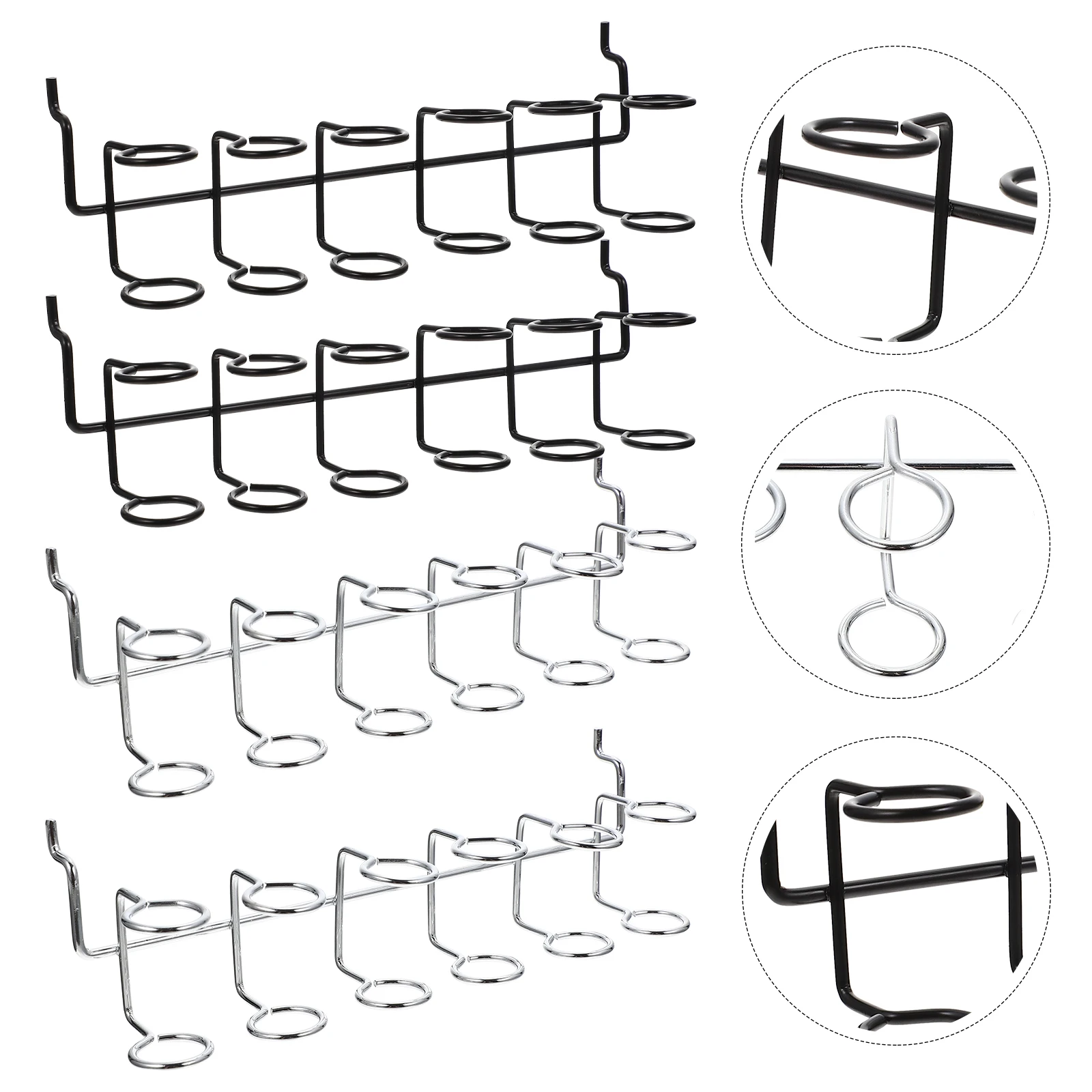4pcs Tool Storage Rack Stainless Steel Pegboard Hooks Multi-ring Screwdriver Organizer Wrench Holder Hand Tools Garage Workshop
4pcs Tool Storage Rack Stainless Steel Pegboard Hooks Multi-ring Screwdriver Organizer Wrench Holder Hand Tools Garage Workshop