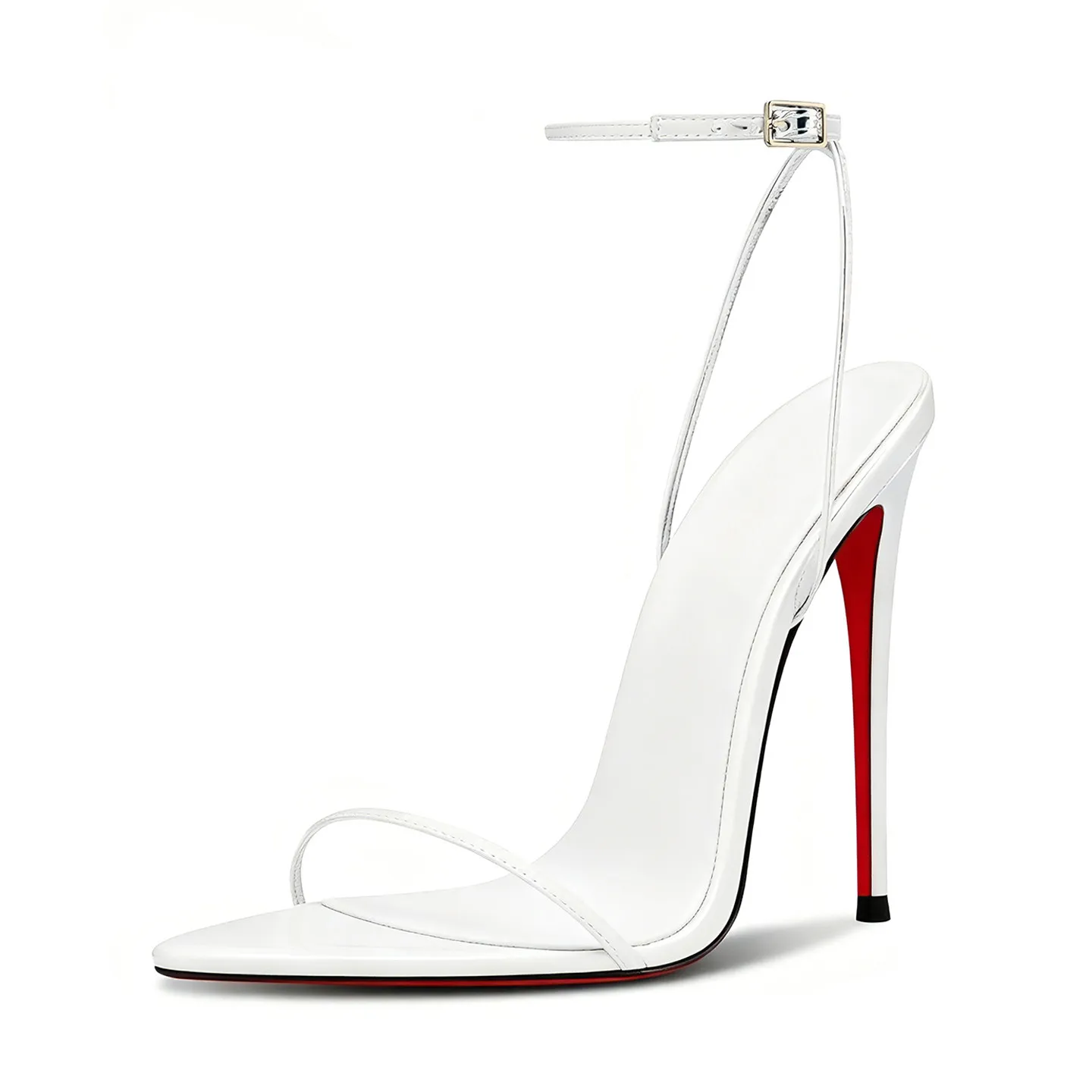 New sexy12cm white flat toe high-heeled shoes with pointed toes for women ultra-fine heels and lace up oversized fashion sandals
New sexy12cm white flat toe high-heeled shoes with pointed toes for women ultra-fine heels and lace up oversized fashion sandals