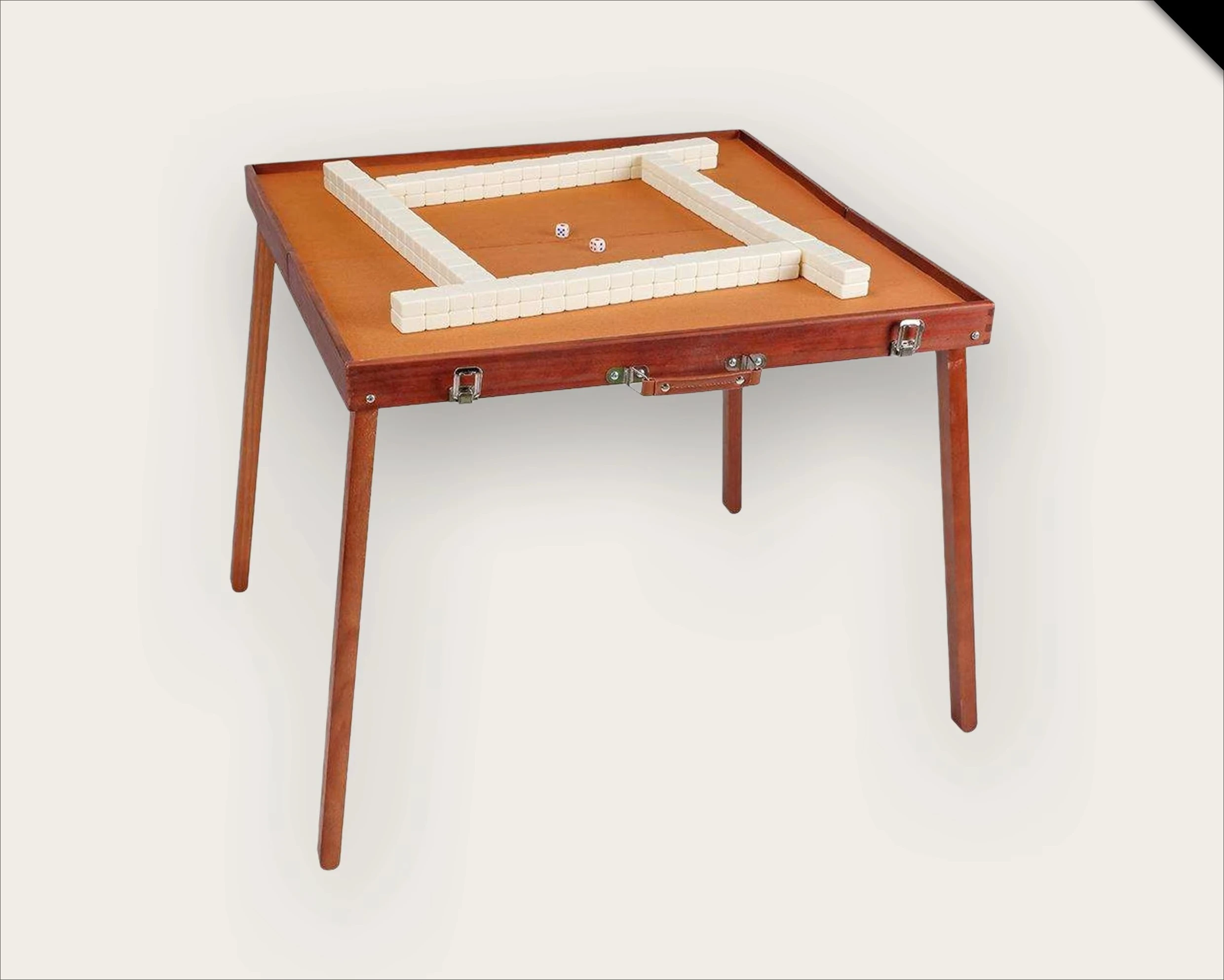 Portable folding mahjong table set for 4 people for outdoor camping trips
Portable folding mahjong table set for 4 people for outdoor camping trips