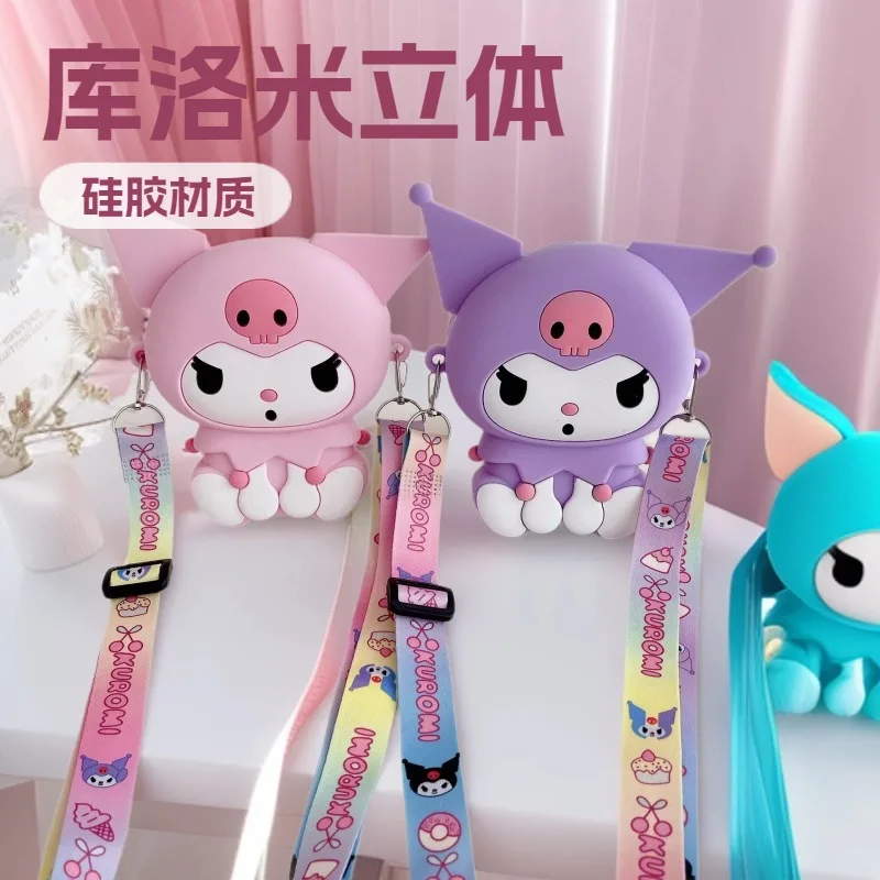 Bursting Hit Sanrio Kuromi Kids Silicone Bag Cute Fashion Single Shoulder Bag Girl's Adorable Zero Wallet Holiday Gift
Bursting Hit Sanrio Kuromi Kids Silicone Bag Cute Fashion Single Shoulder Bag Girl's Adorable Zero Wallet Holiday Gift
