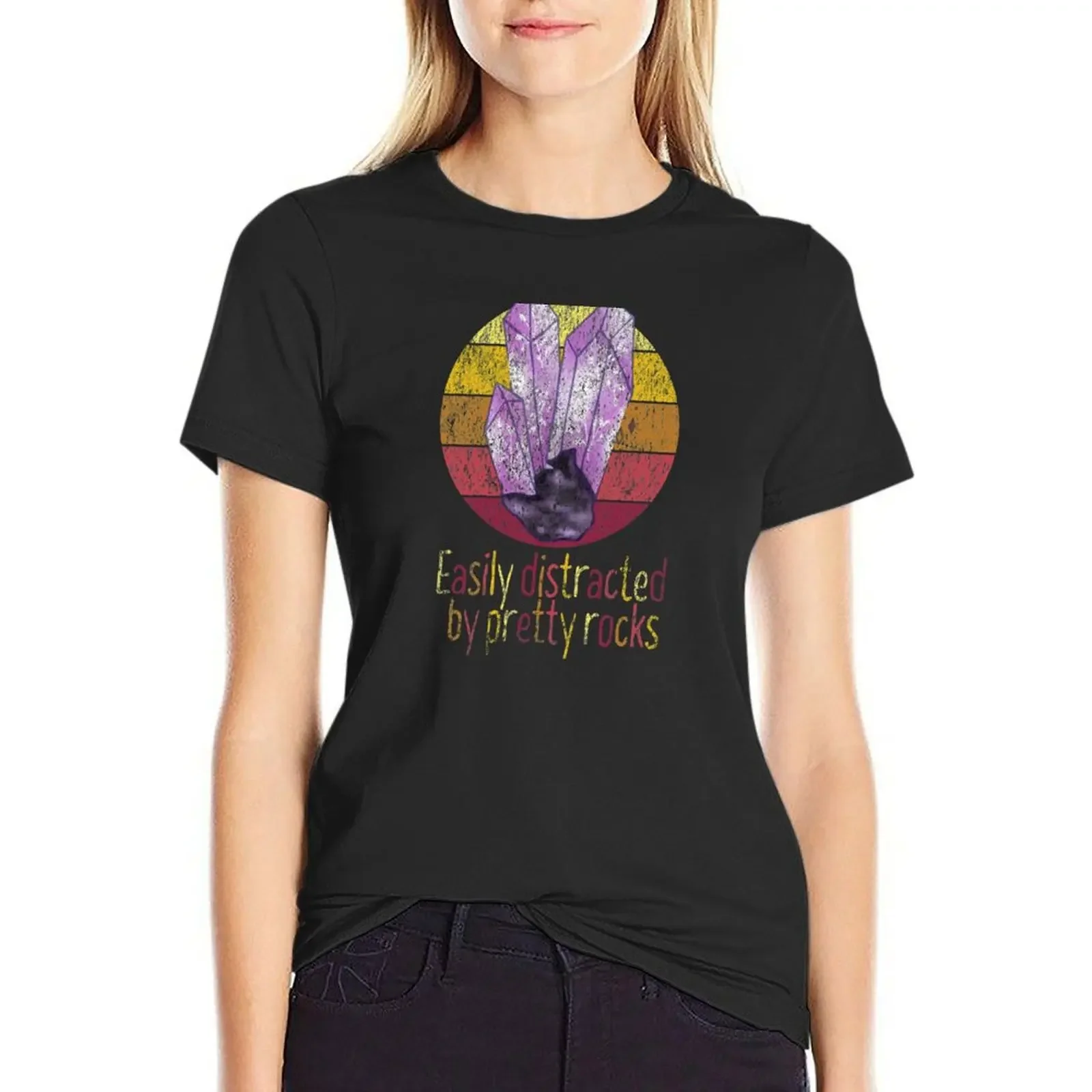 Rockhound Easily Distracted By Pretty Rocks purple T-Shirt anime summer clothes plain anime clothes cute t-shirts for Women
Rockhound Easily Distracted By Pretty Rocks purple T-Shirt anime summer clothes plain anime clothes cute t-shirts for Women