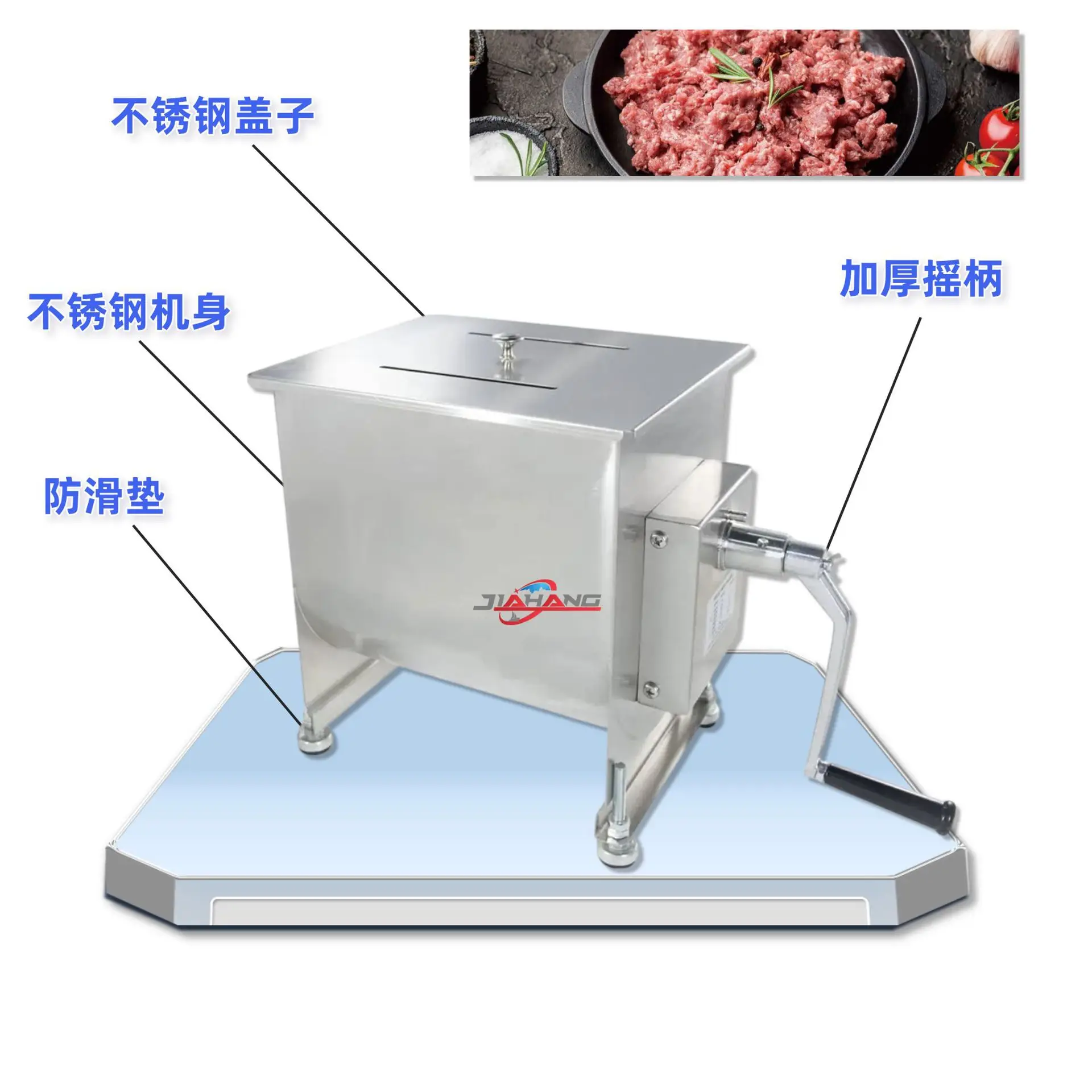 Ручной миксер из нержавеющей стали, небольшая коммерческая машина для начинки, хит продаж, машина для начинки мяса, оптовая продажа
Ручной миксер из нержавеющей стали, небольшая коммерческая машина для начинки, хит продаж, машина для начинки мяса, оптовая продажа